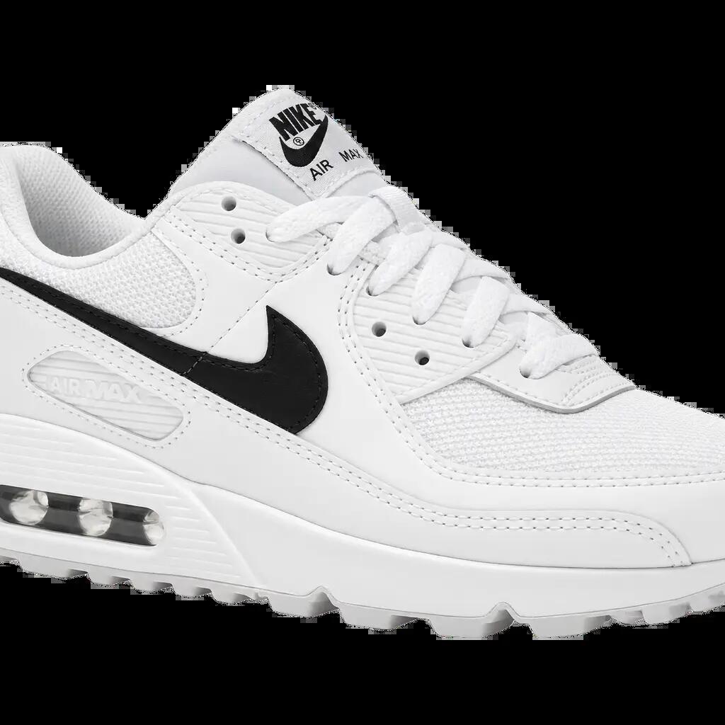 Damen - Sneaker - Low-Top, Schnürsenkel - Nike Air Max 90 - Weiß-Schwarz