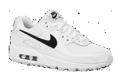 Dames - sneaker - low-top, veter - nike air max 90 - wit-zwart