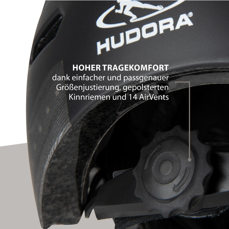 Fiets / Skate helm met geïntegreerde LED verlichting