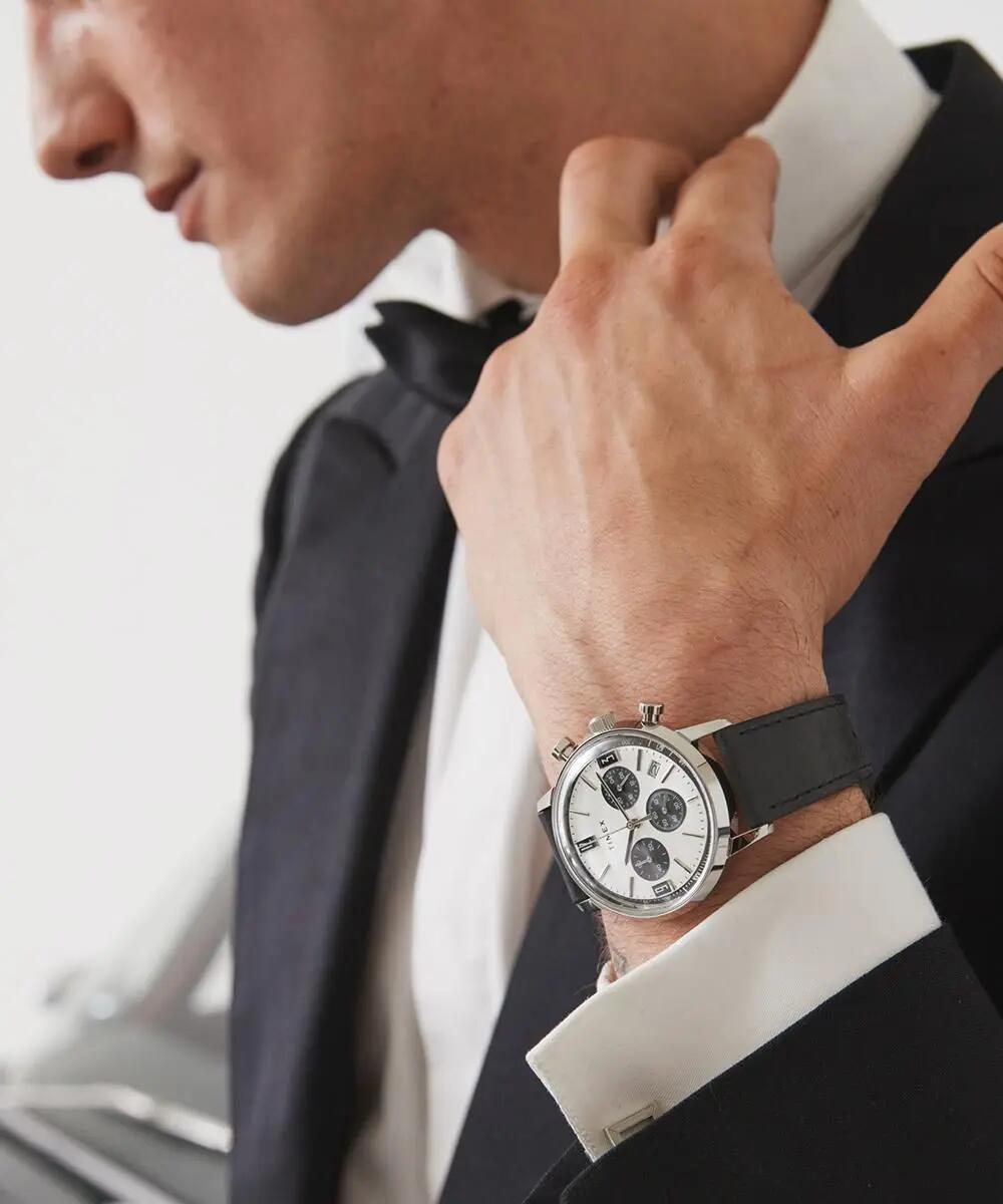 Timex Chronographe Montre Noir/Argent TW2W10300 5/6