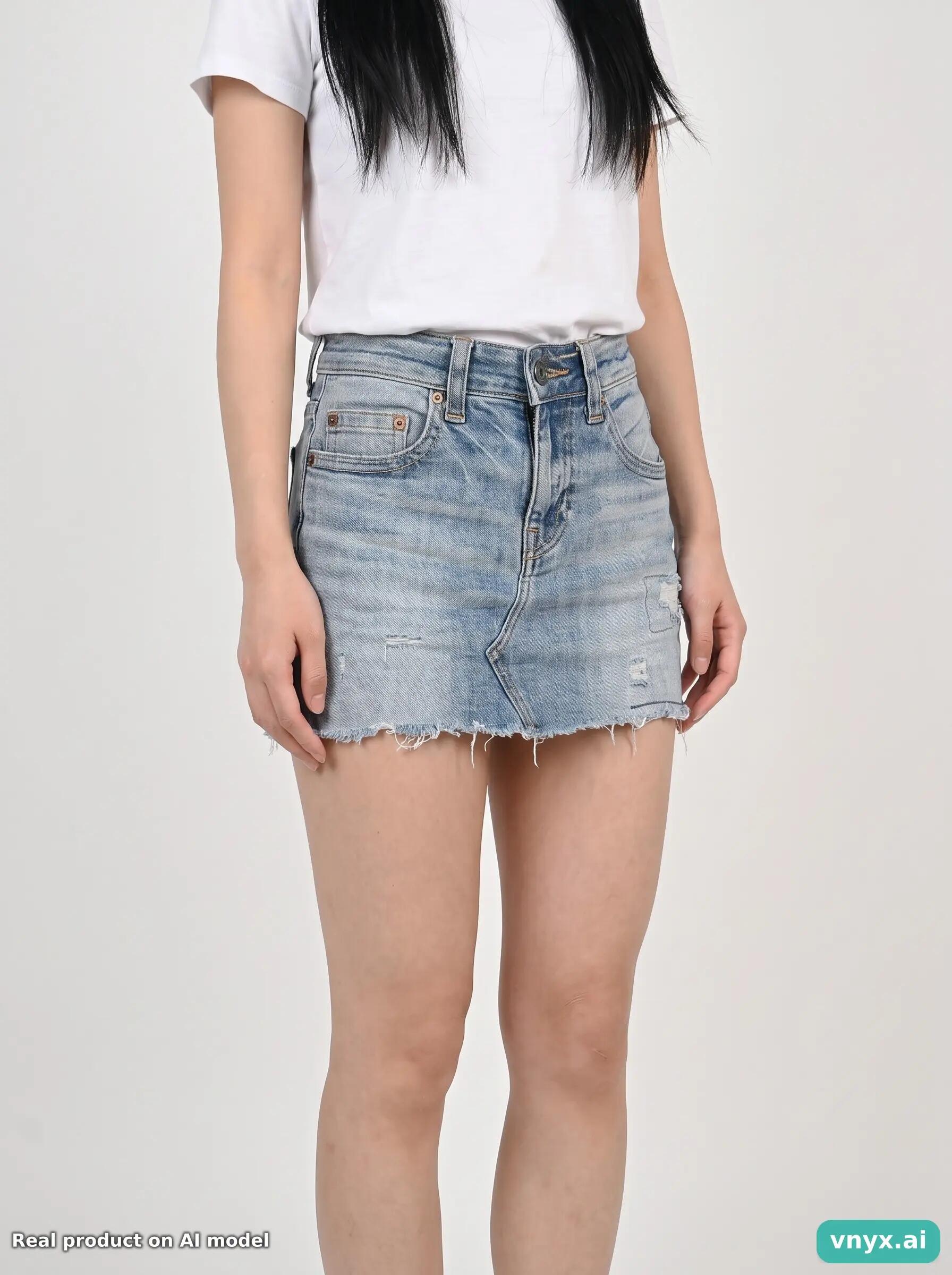Second Life - True Religion Light Blue Denim Skirt Size 31 5/6
