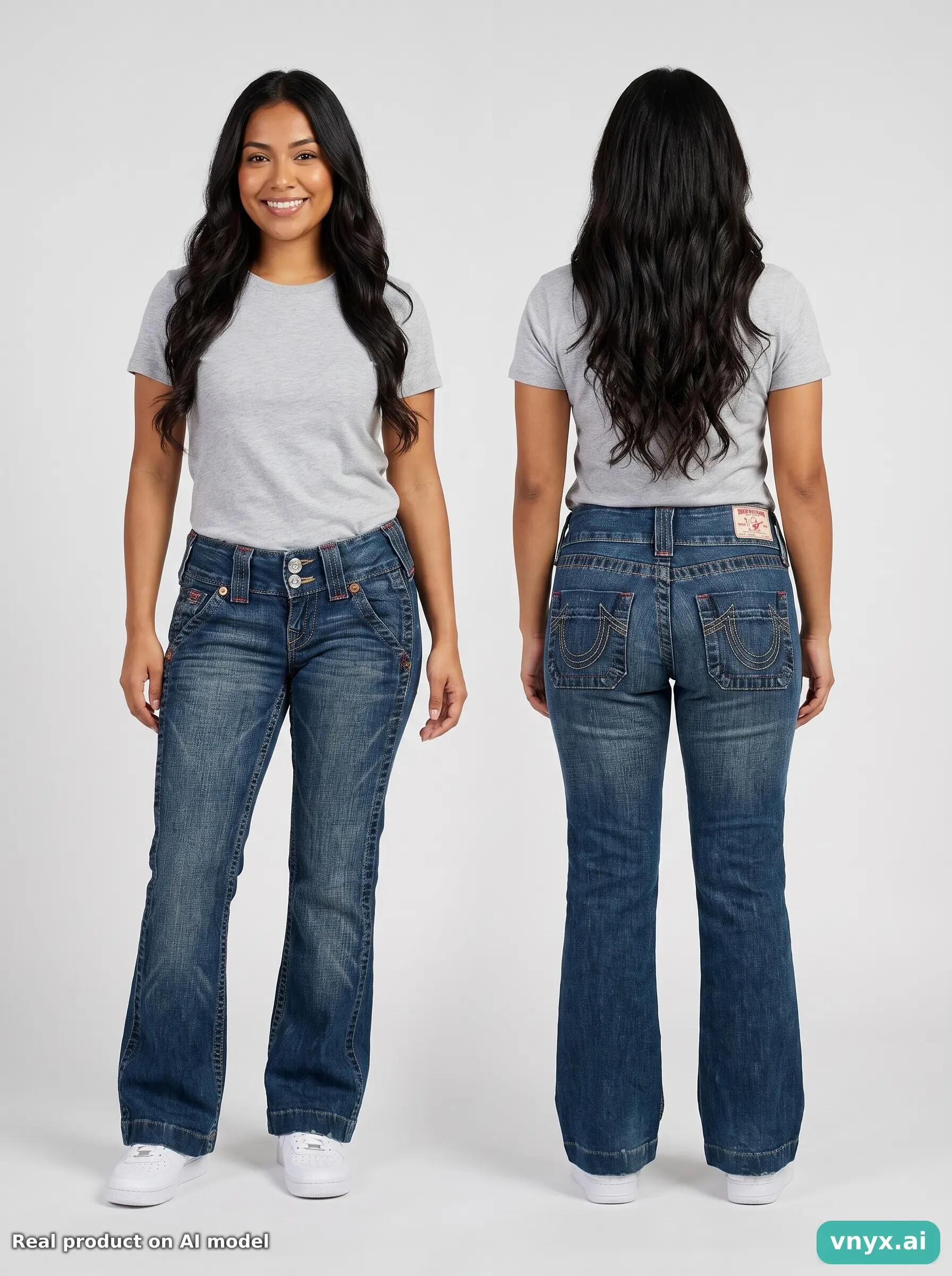 Second Life - Vintage True Religion Blue Jeans Women 24 28 6/6