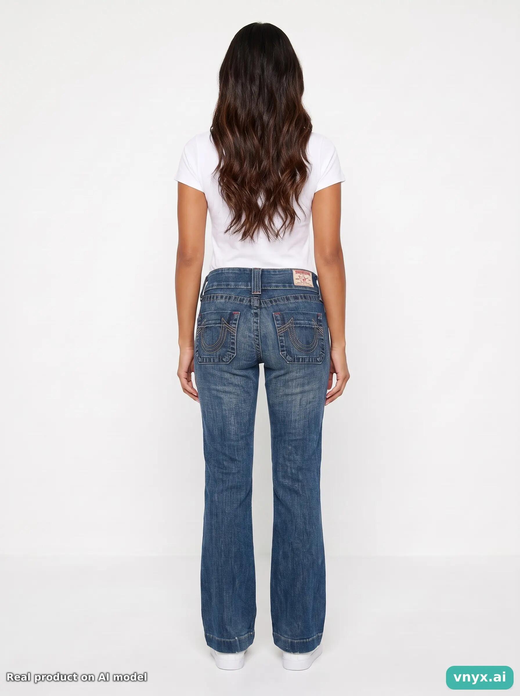 Second Life - Vintage True Religion Blue Jeans Women 24 28 4/6