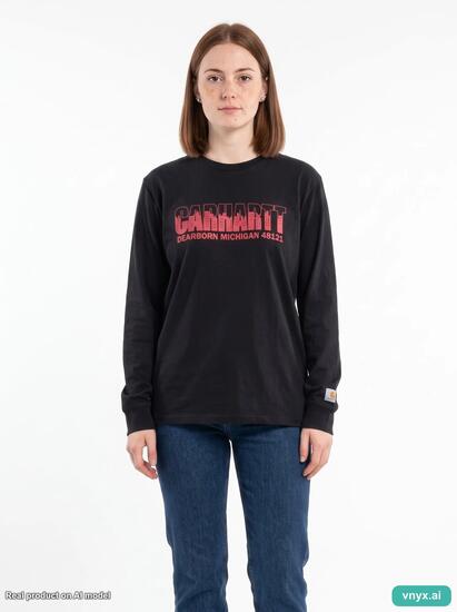 Second Life - Regular Carhartt Long Sleeve in Black size M Long-Sleeved Top