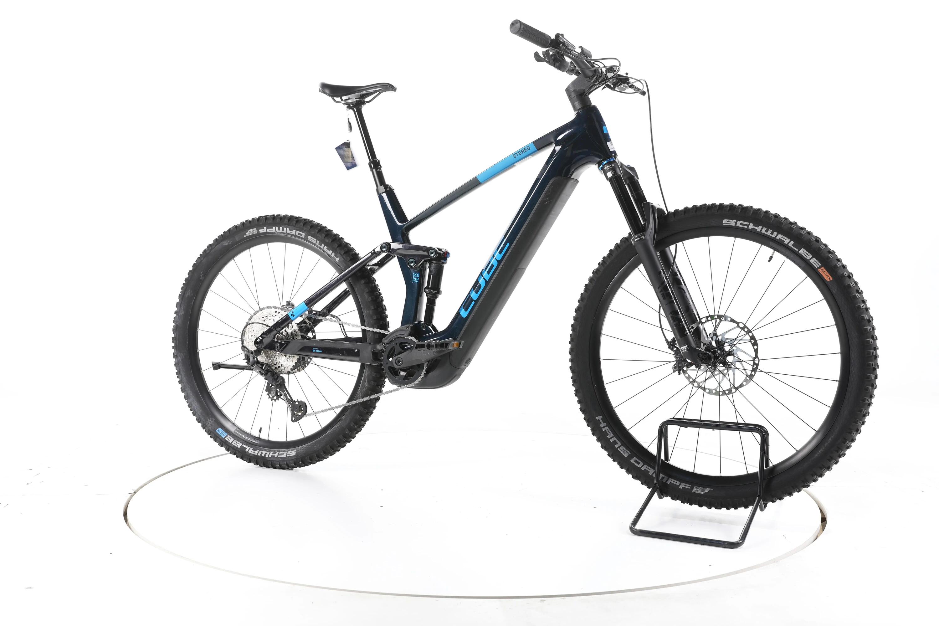 Second Life - Cube Stereo Hybrid 140 HPC SLX E-Bike Fully Carbon - Stan dobry 2/7