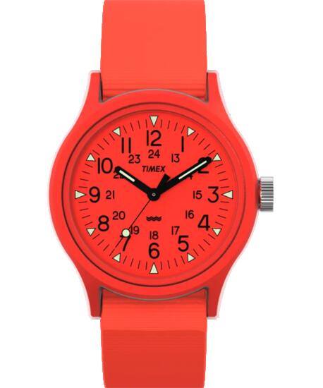 Timex Analogique Montre Orange/Orange TW2W91300