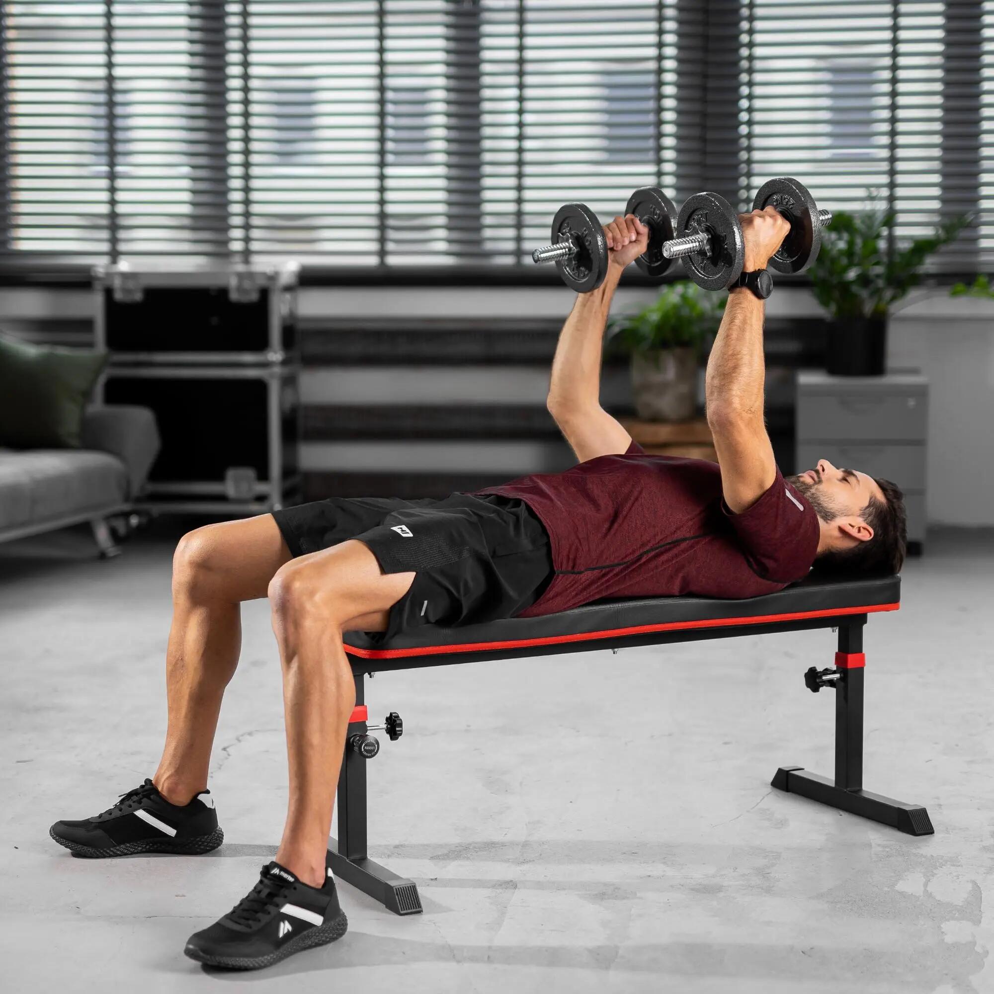 Bancă de exerciții Hop-Sport HS-1025 plată reglabilă 5/7