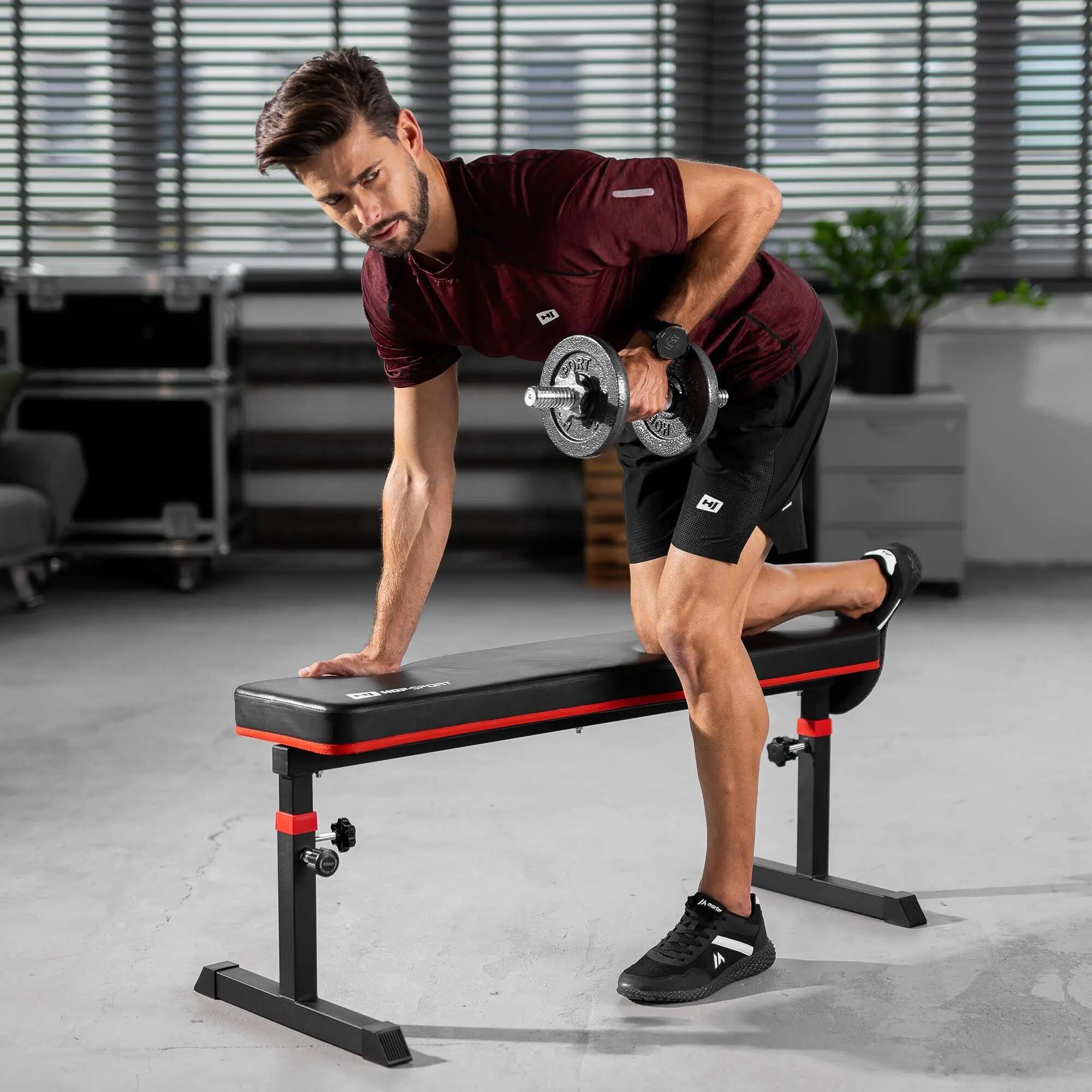 Bancă de exerciții Hop-Sport HS-1025 plată reglabilă 4/7