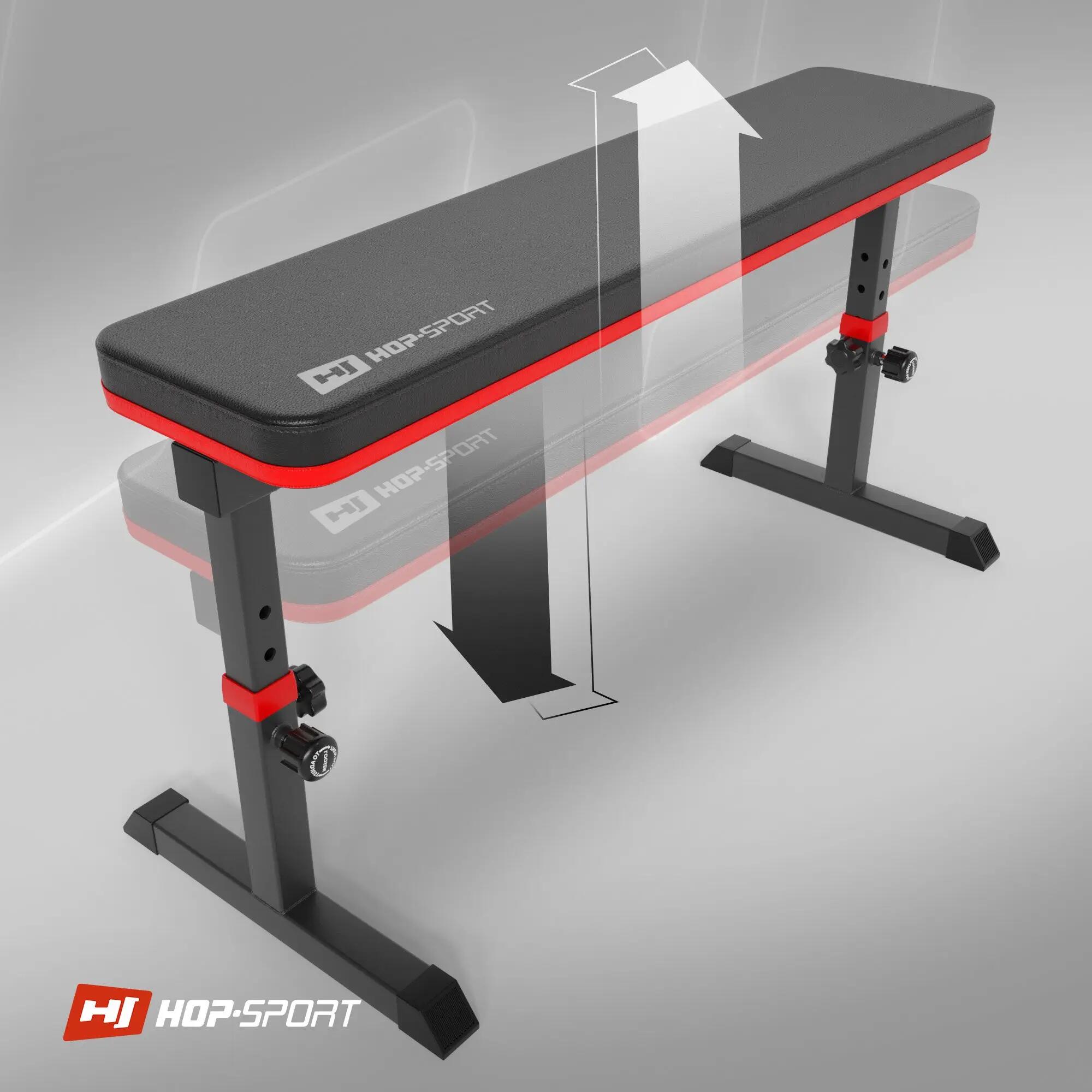 Bancă de exerciții Hop-Sport HS-1025 plată reglabilă 2/7