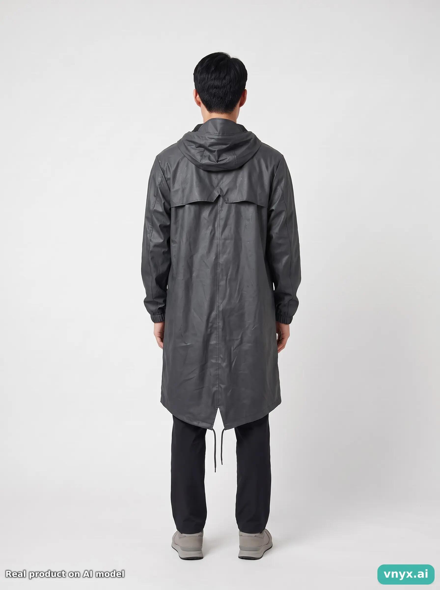Second Life - Vintage RAINS Dark Grey Outdoor Jacket Men M 4/5