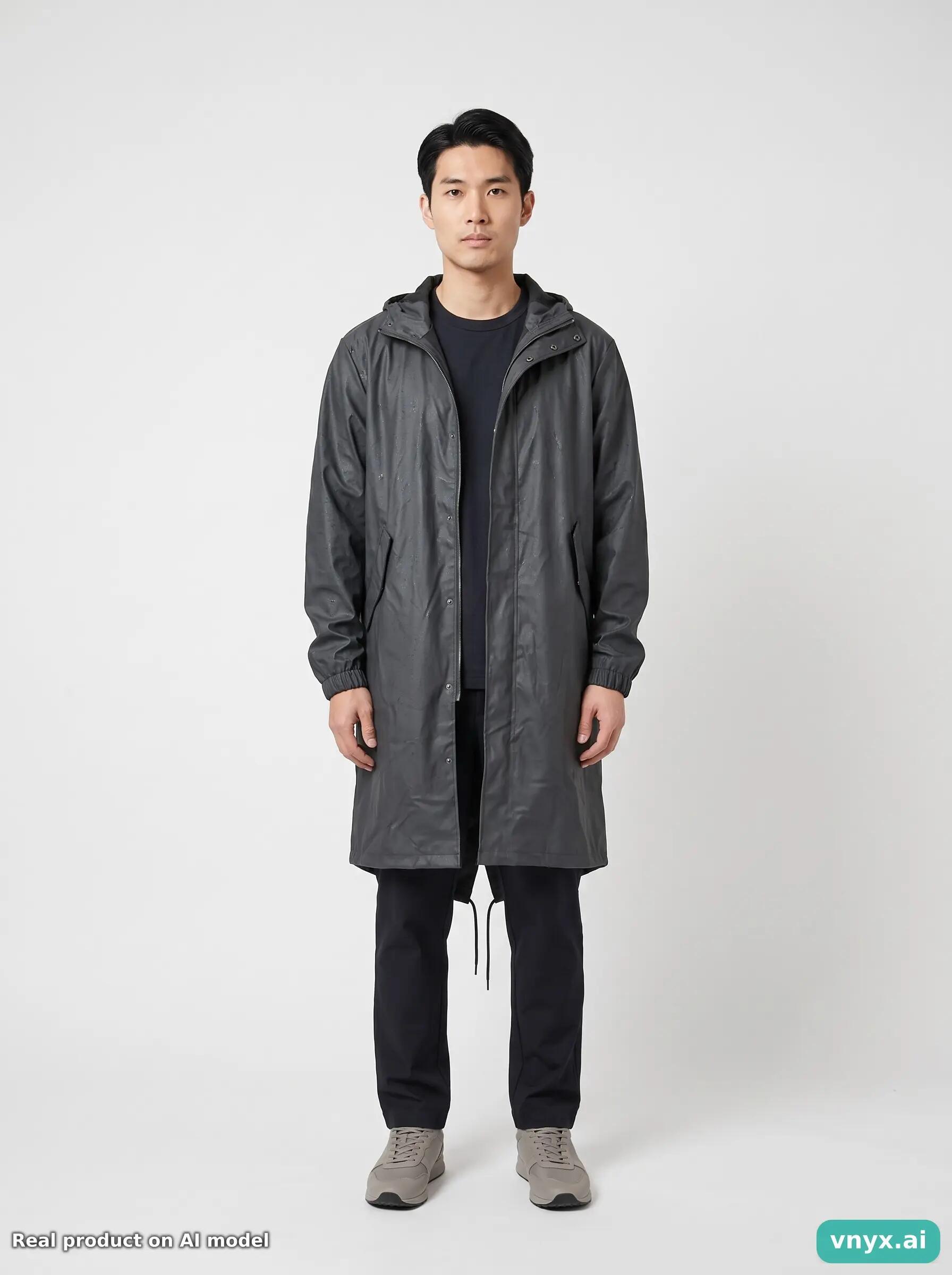 Second Life - Vintage RAINS Dark Grey Outdoor Jacket Men M 3/5