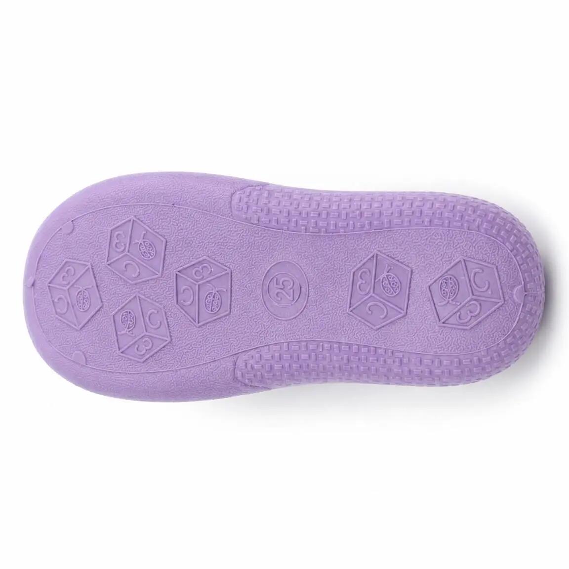Zapatillas de Casa Media Bota Infantil Kuromi con Aplicaciones 3D Moradas 4/7