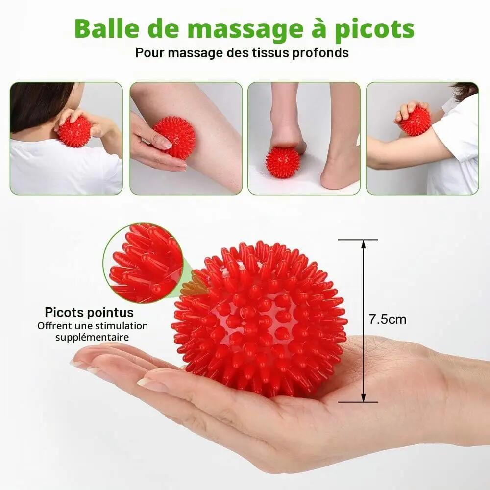 Rouleau de massage en mousse, rouleau de massage 5 en 1, rouleau de massage avec 7/8