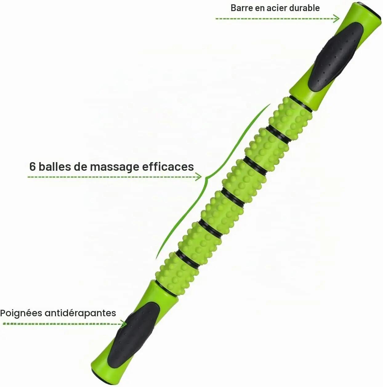 Rouleau de massage en mousse, rouleau de massage 5 en 1, rouleau de massage avec 4/8