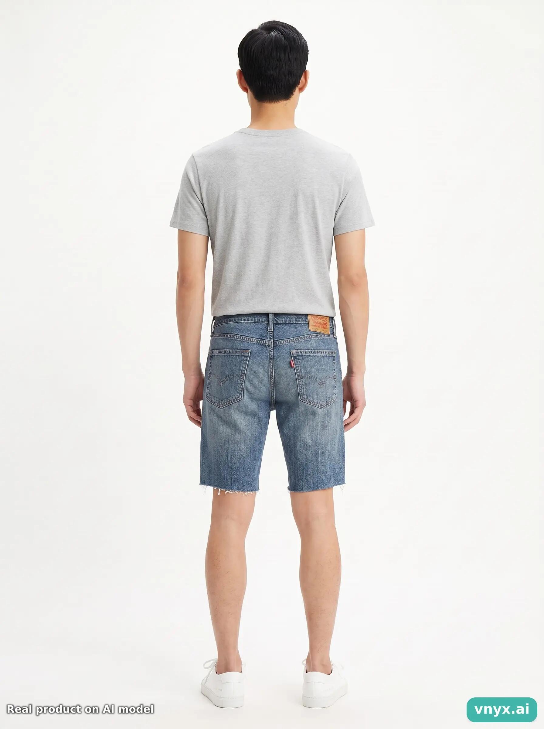 Second Life - Vintage LEVI STRAUSS & CO. Navy Shorts Men 34 L32 4/6