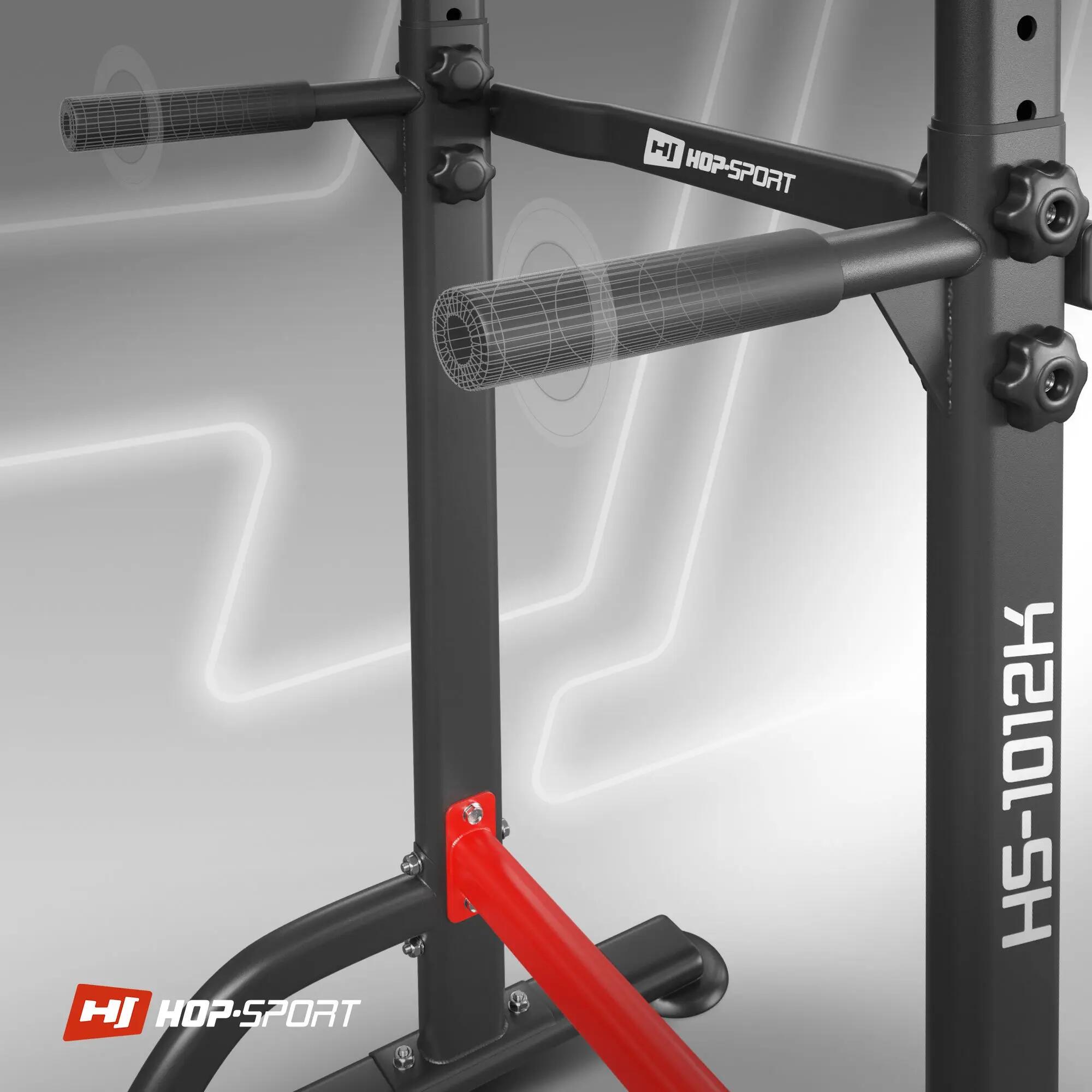Parallele per allenamento HS-1012K con barra 2/7