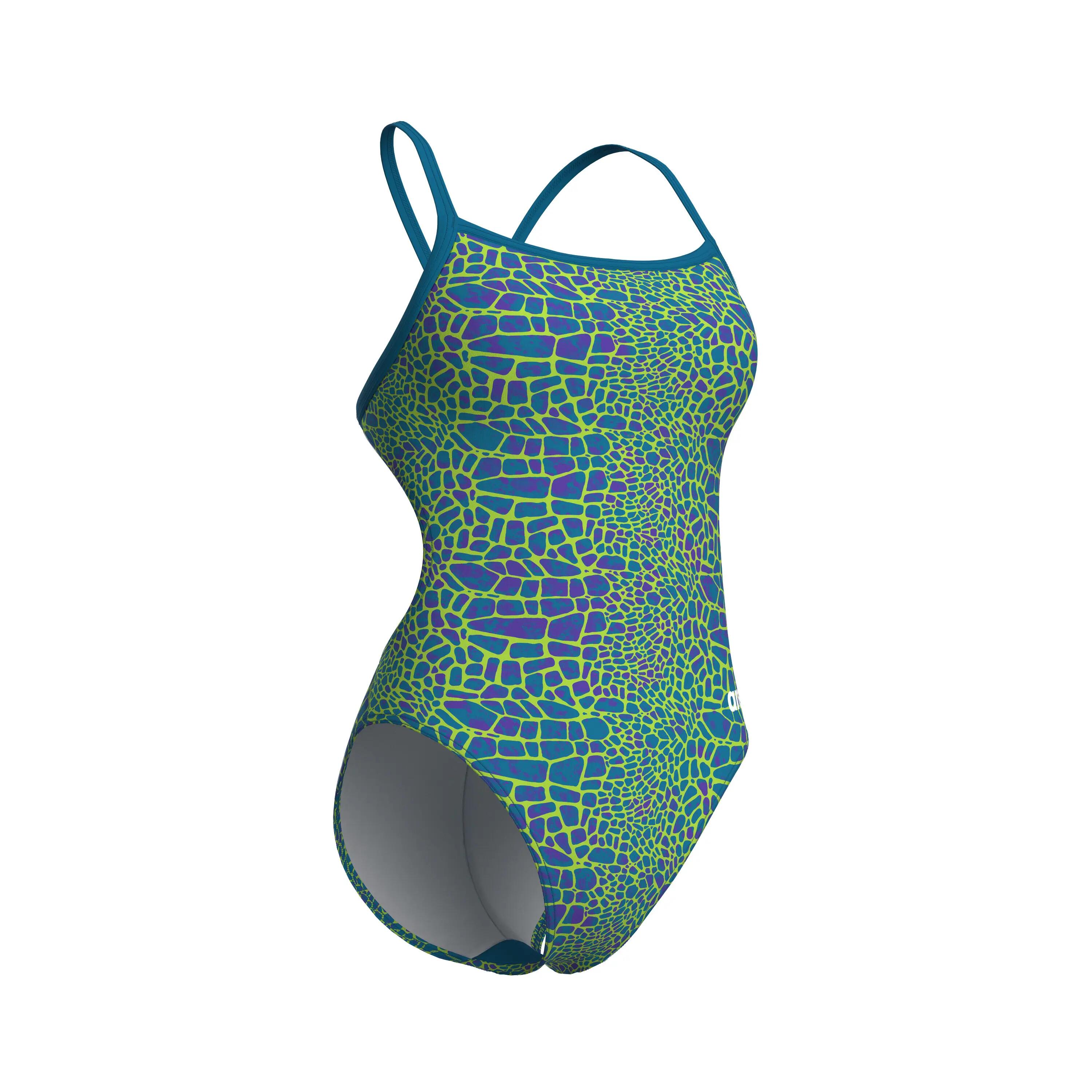 Strój kąpielowy damski Arena Snakeskin Swim Msuit Challenge back 7/13