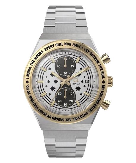 Timex Chronographe Montre Argent/Argent TW2Y75900