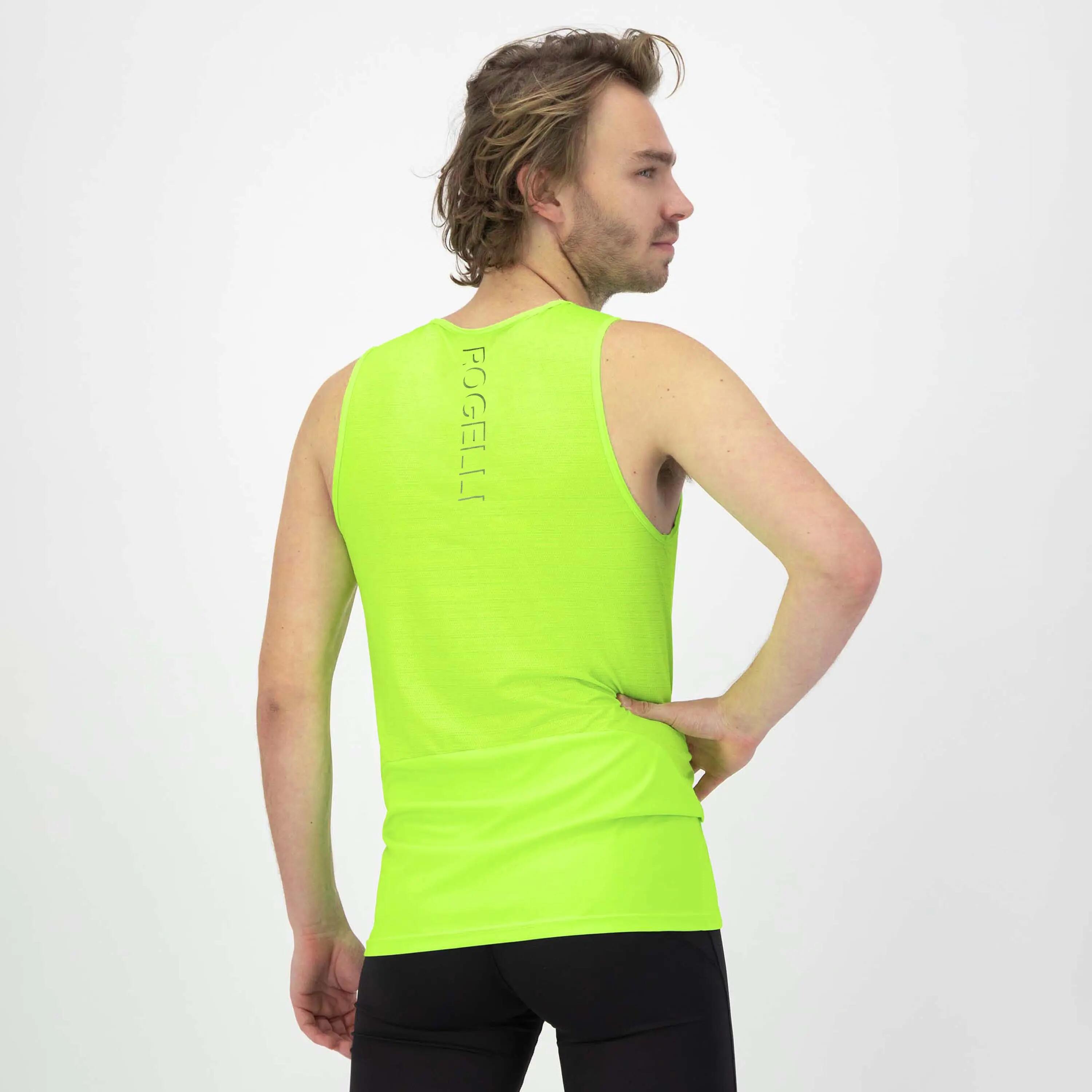 Hardloopsinglet Heren Ademend Mouwloos Hardloopshirt Core 3/7