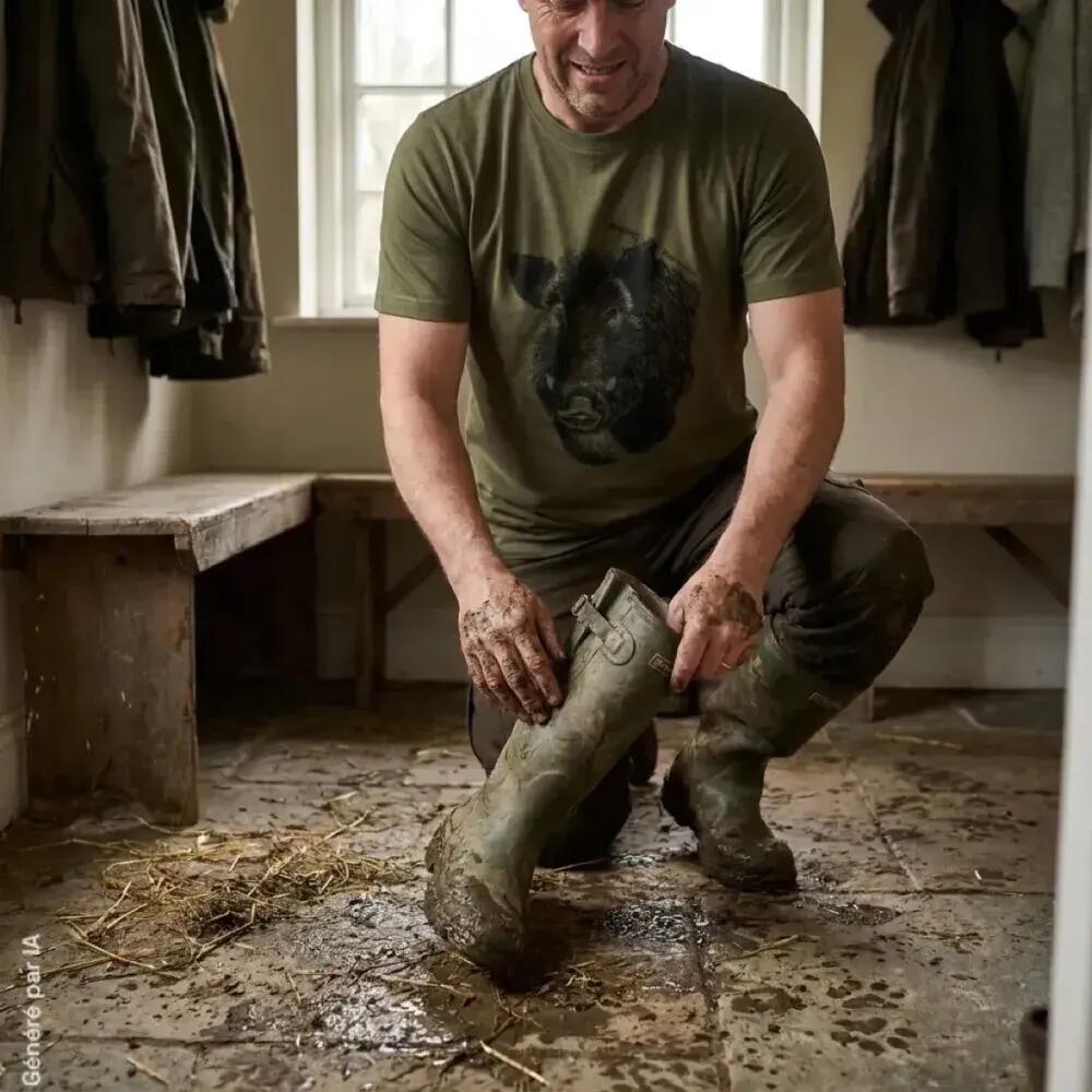 Jaxon T-Shirt - Glen Green aus 100 % Baumwolle 5/5