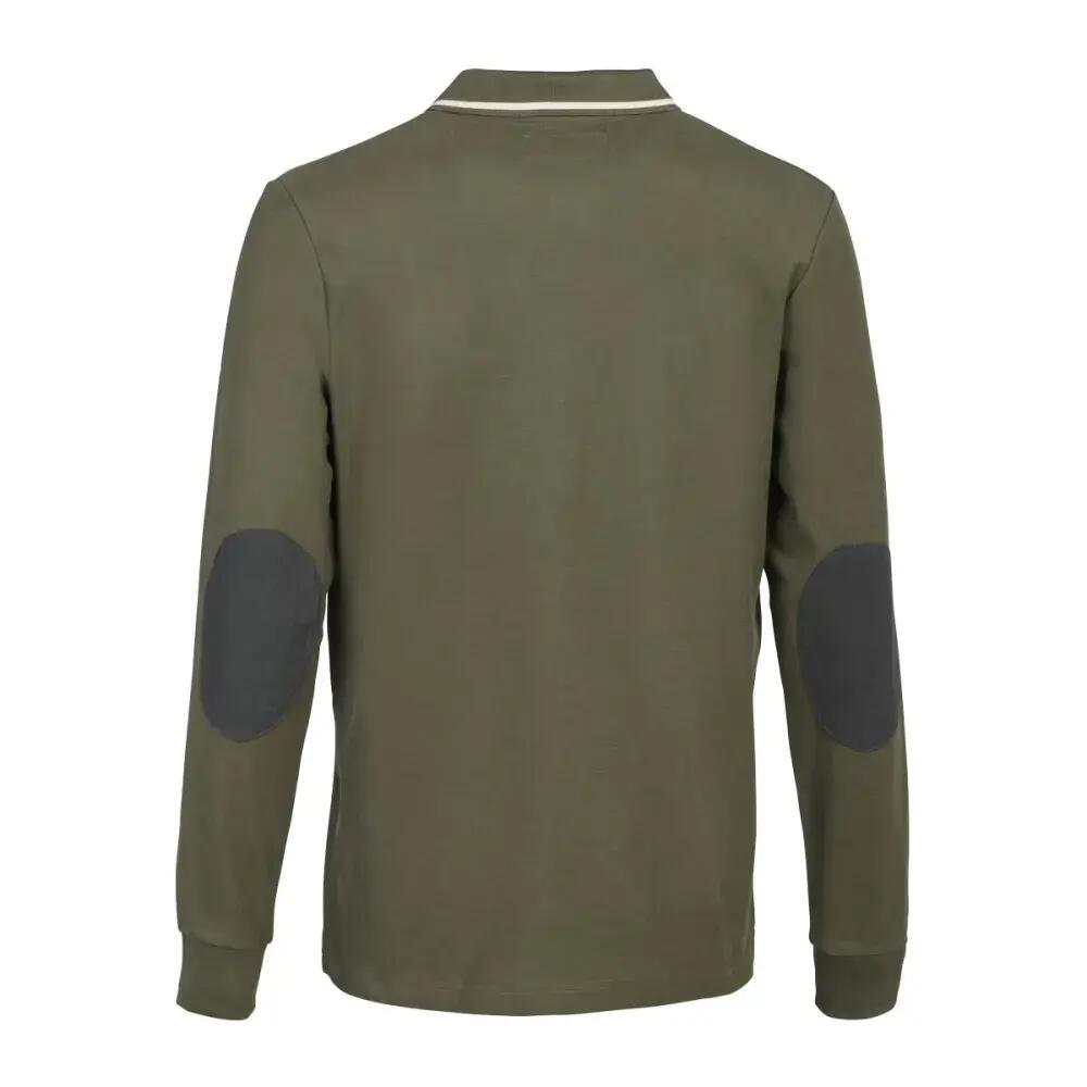 Polo Percussion manches longues brodé logo kaki 3/5