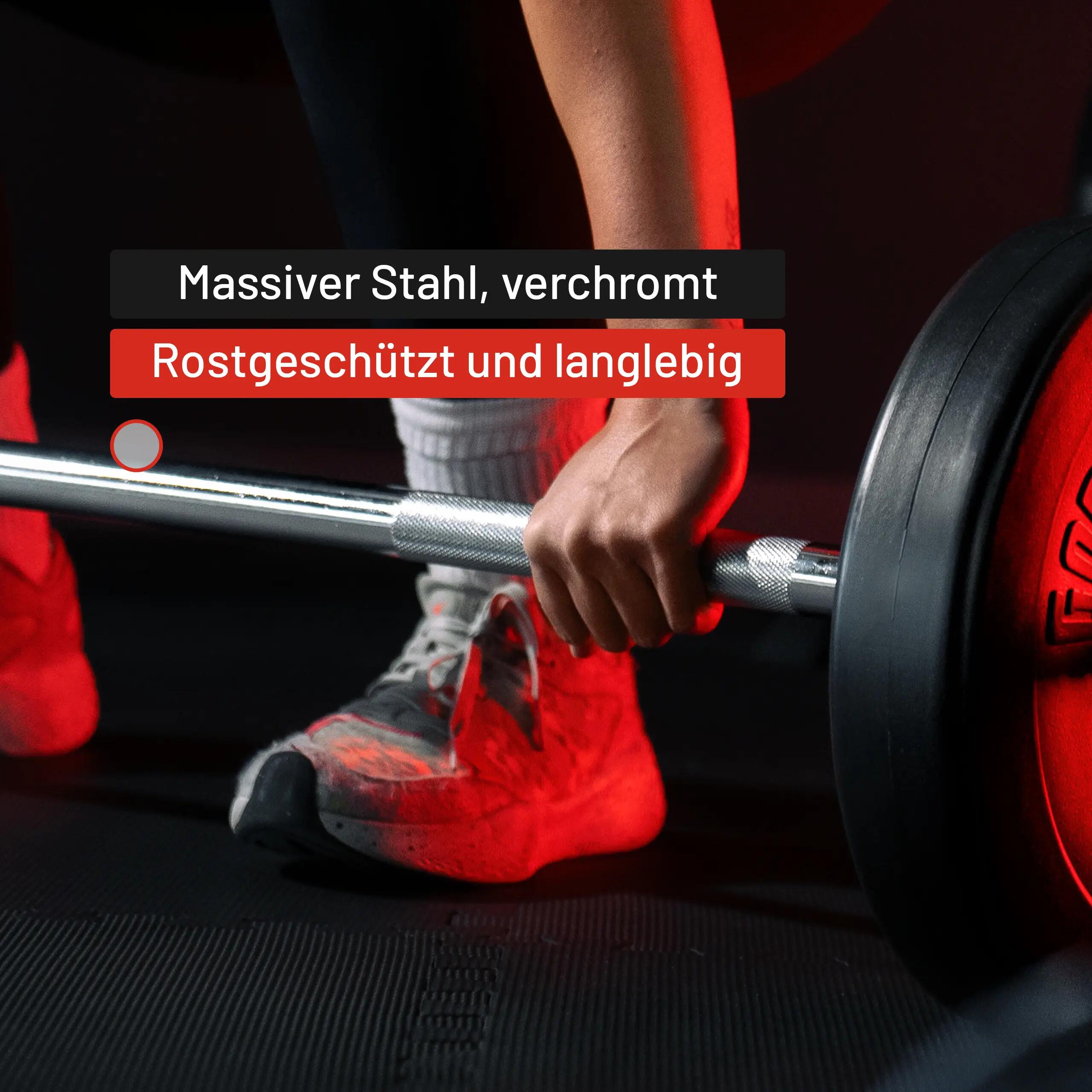 Barre d'haltères 170 cm avec stop-disques 6/11