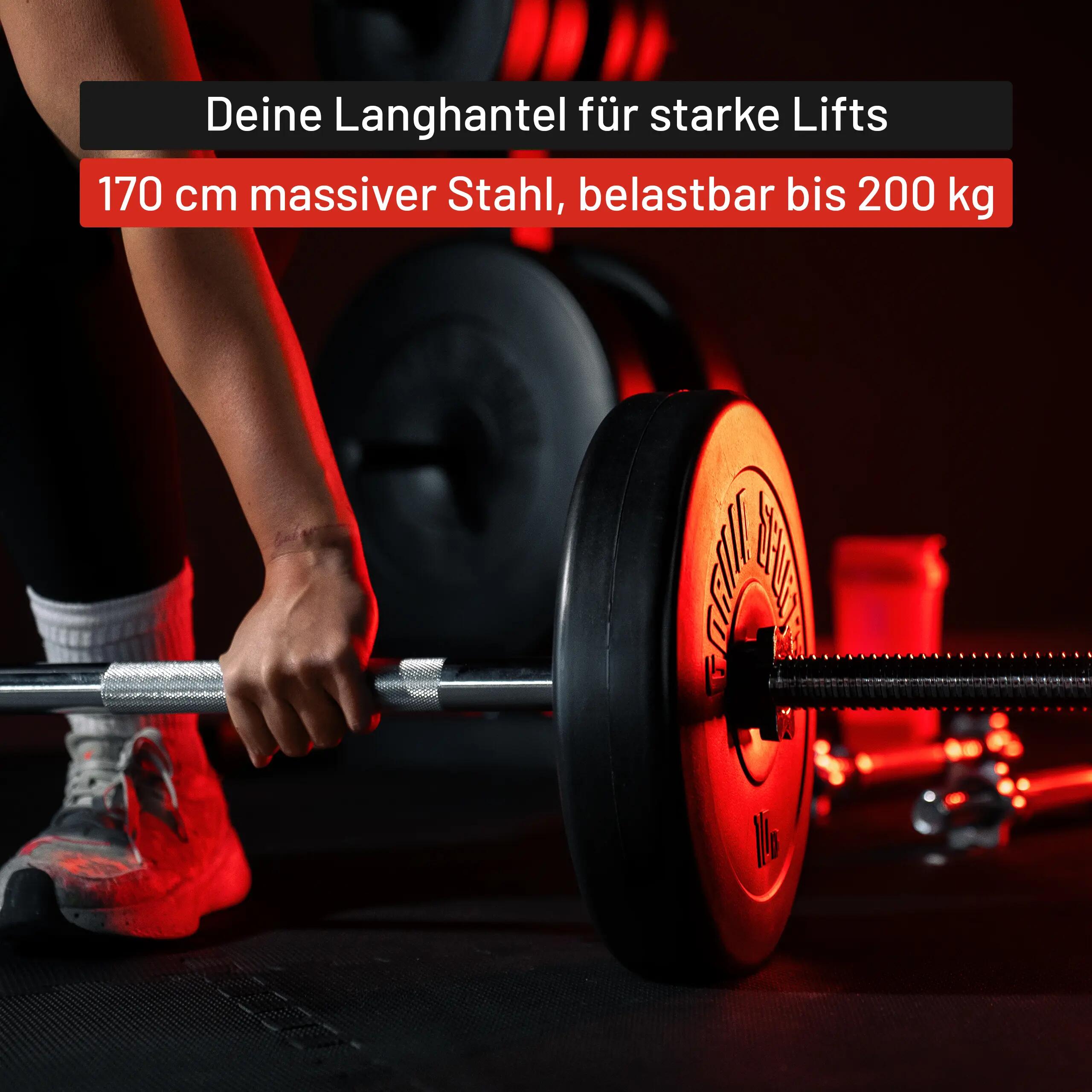 Barre d'haltères 170 cm avec stop-disques 5/11