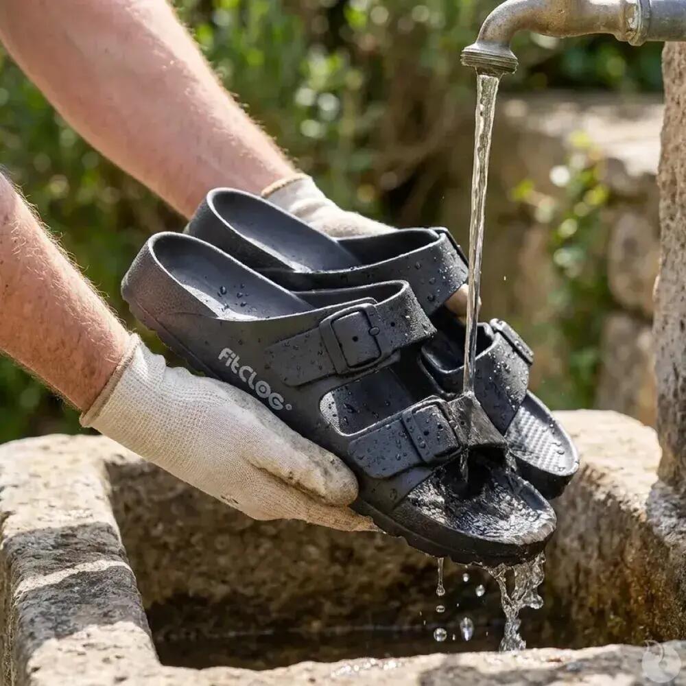 Sandales Like EVA ultra légères double bride noires 280g 36 à 45 4/5