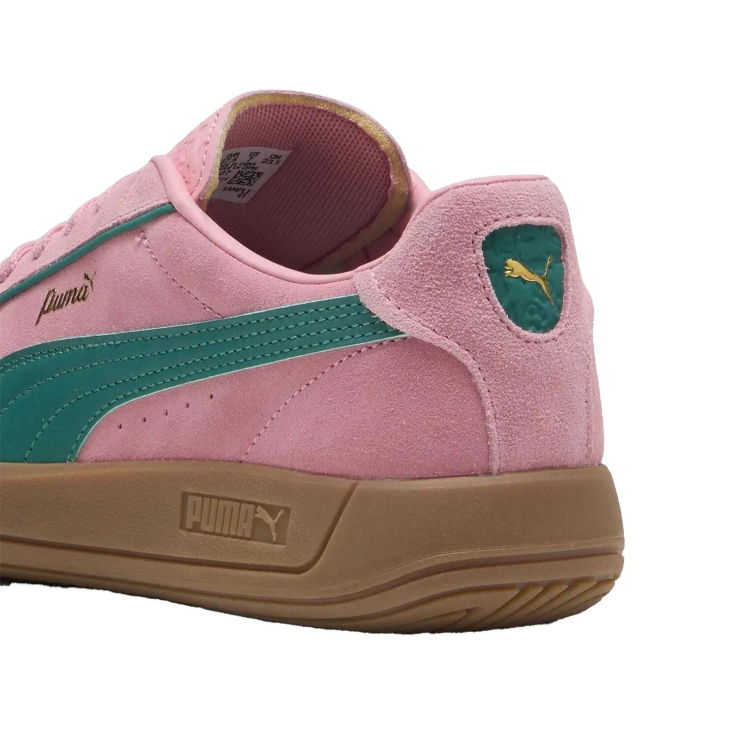 Womens/Ladies Club Klassika Leather Low Trainers (Green/Pink) 3/15