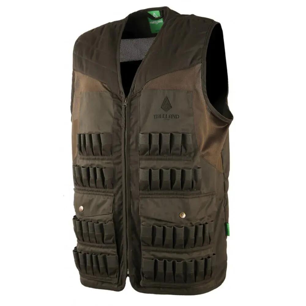 Gilet De Chasse Treeland Multitubes Kaki 2/5