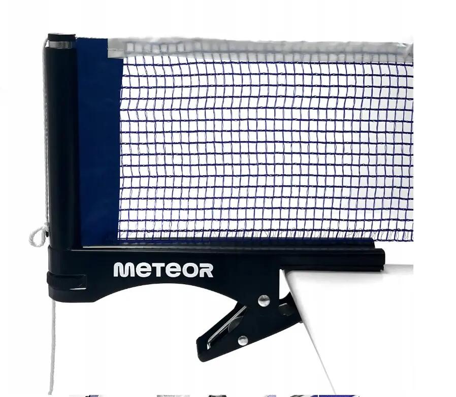 Síťka s držákem na stolní tenis Meteor Clip modrá 3/6