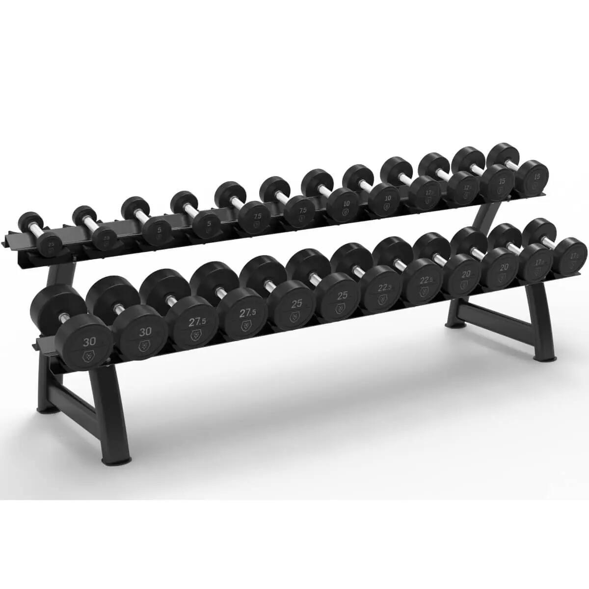 HD30 Set Mancuernas 2,5- 30Kg + Rack Titanium 2/3