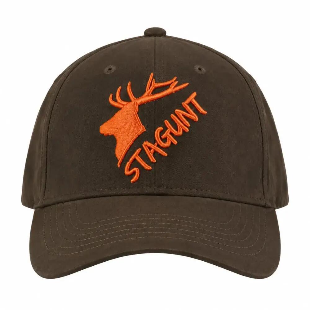 Casquette Peisey Stagunt Marron Logo Orange 3/5