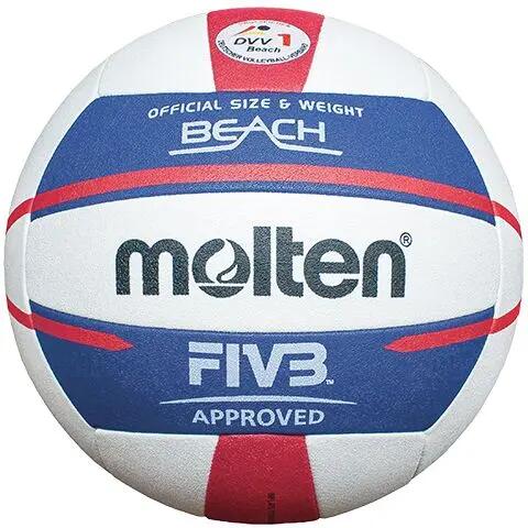 Beachvolleyball V5B5000 Beachvolleyball Unisex Blau-Weiß-Rot 5/6