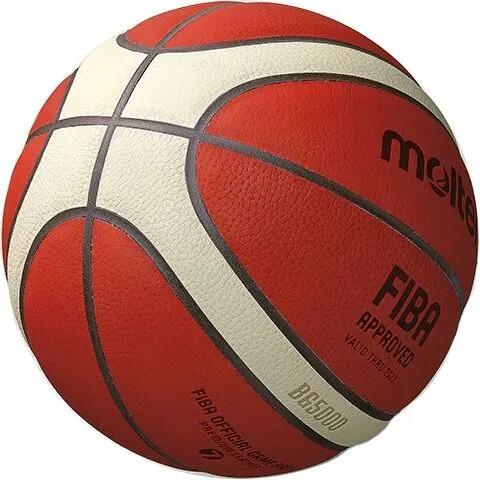 Minge baschet Molten B7G5000 oficiala FIBA, piele naturala, marime 7 4/10