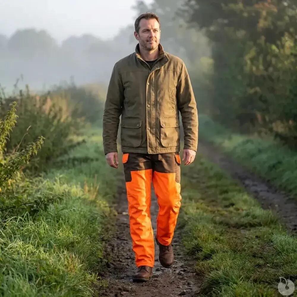 Pantalon Percussion tradition orange CE  6 poches 600 deniers 1/5