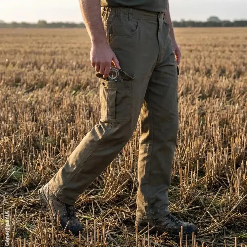 Pantalon cargo hyperstretch PERCUSSION Savane 4/5