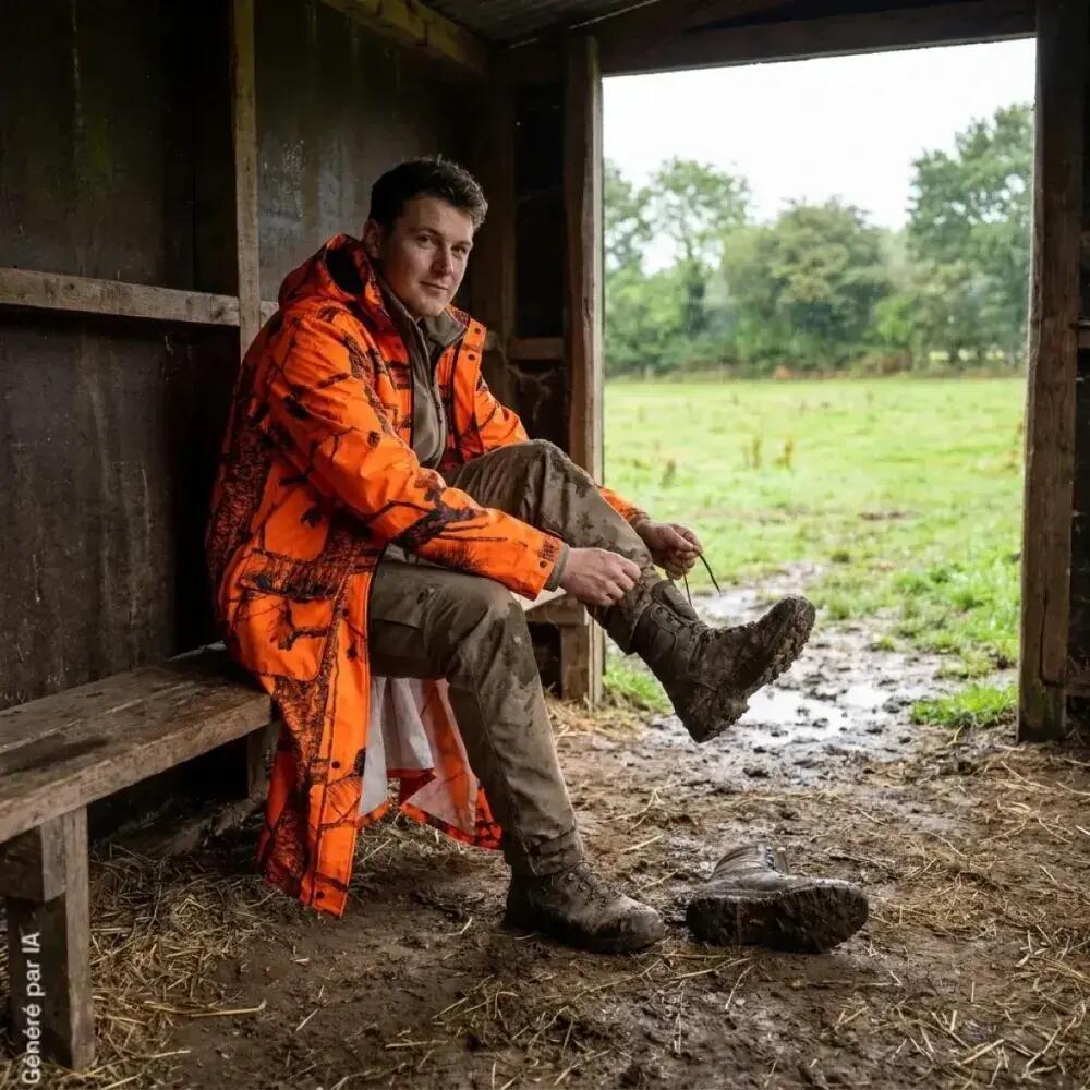 Manteau De Pluie Treeland Camouflage Orange 4/5