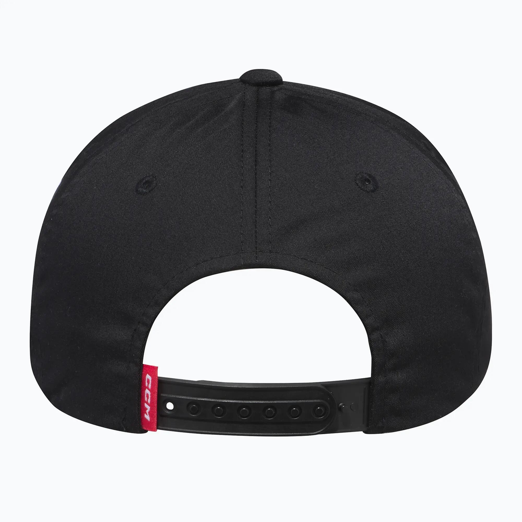 Team Flatbrim Snapback-Cap Verstellbar Volw. Schwarz OS 3/6