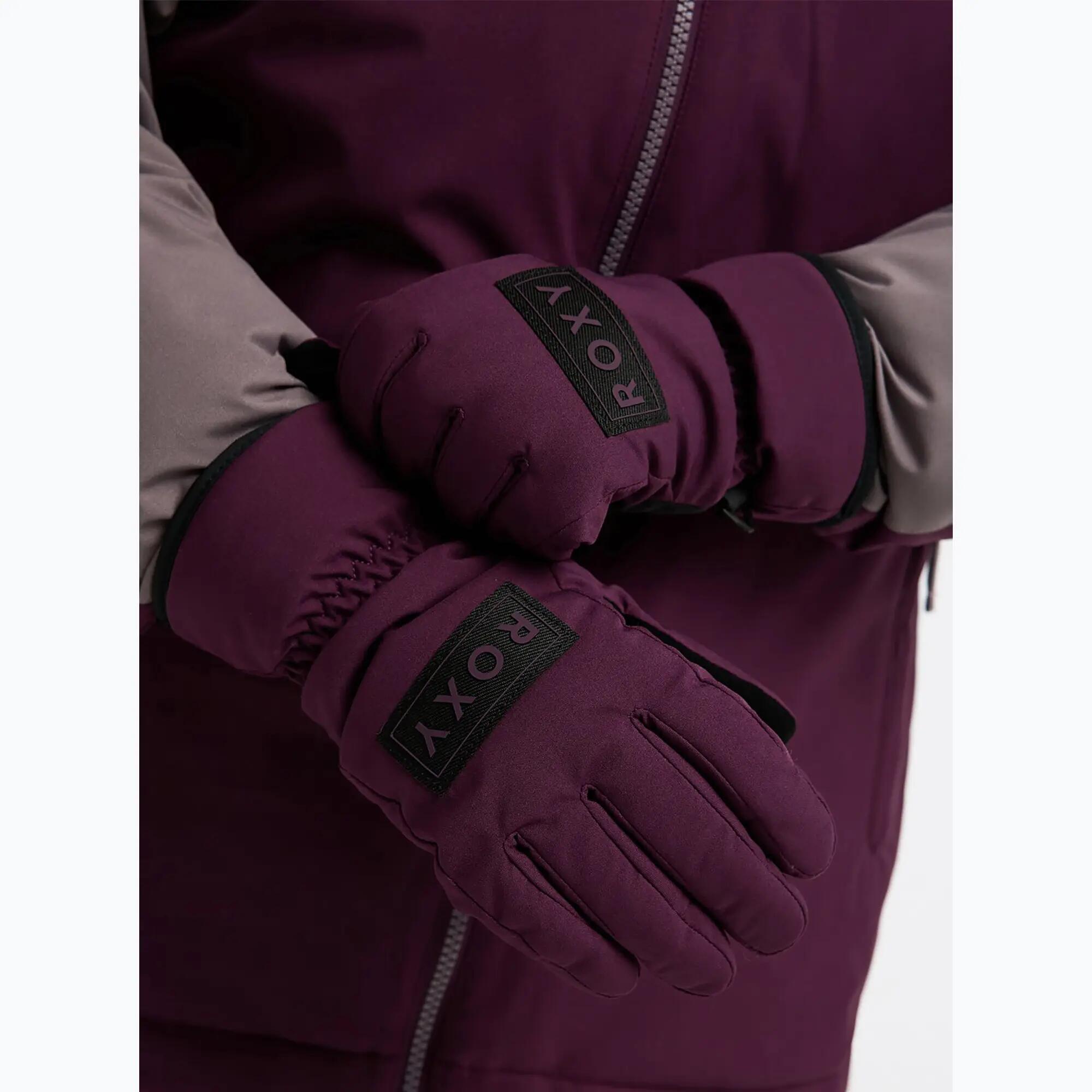 Rękawice snowboardowe damskie ROXY Freshfield Blackberry Wine 4/6