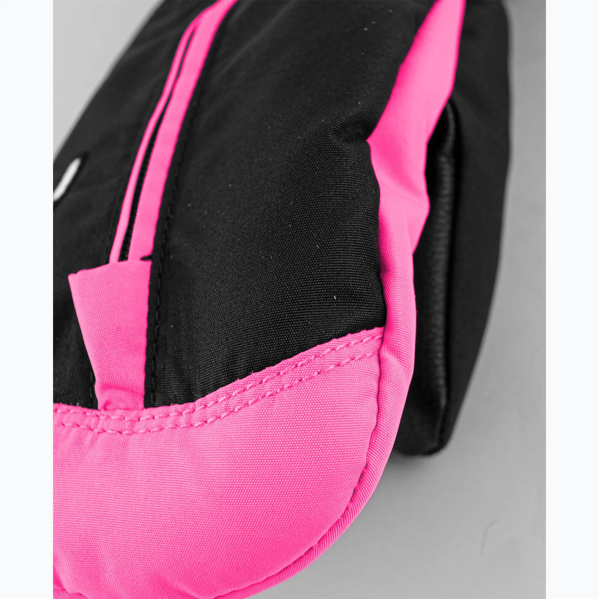 Childrens/Kids Ben Ski Gloves (Black/Pink) 4/7