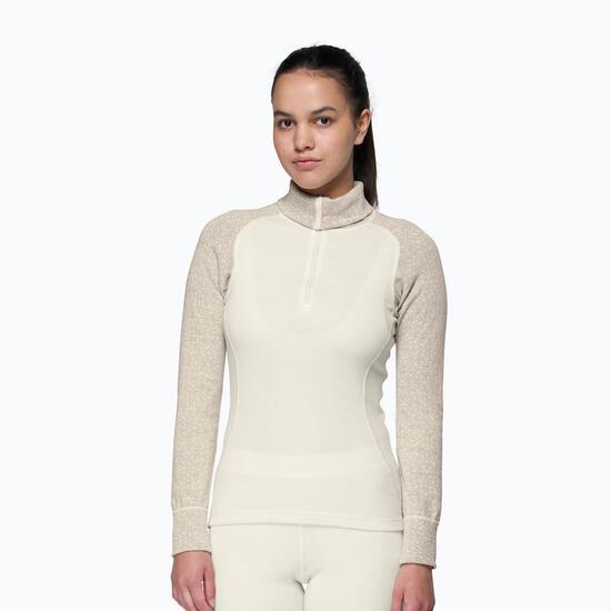 Unterhemd Devold Duo Active Merino 205 Z.Neck Weiß Damen