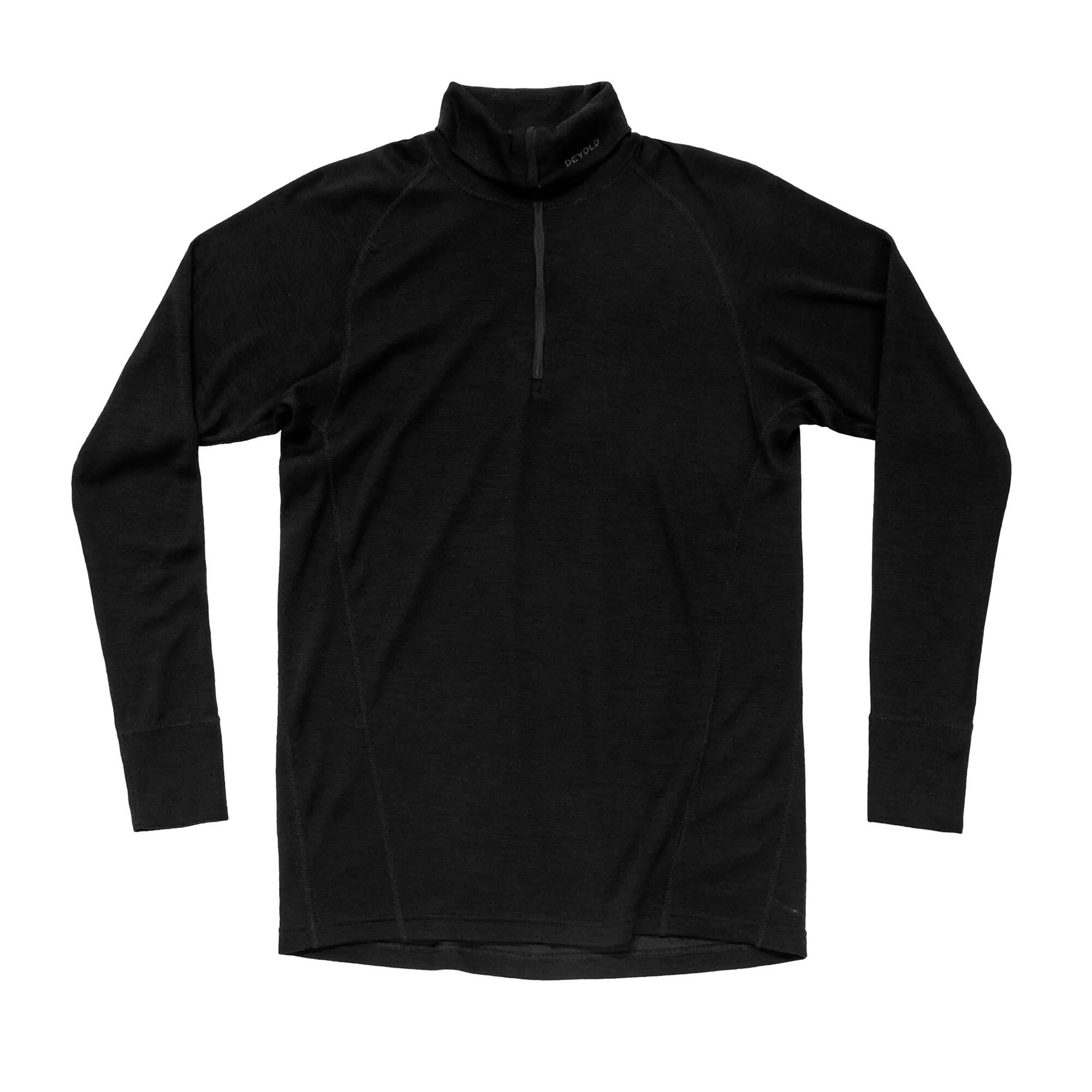 Devold Duo Active Merino 205 Z.Neck Under Jersey Black Men 6/7