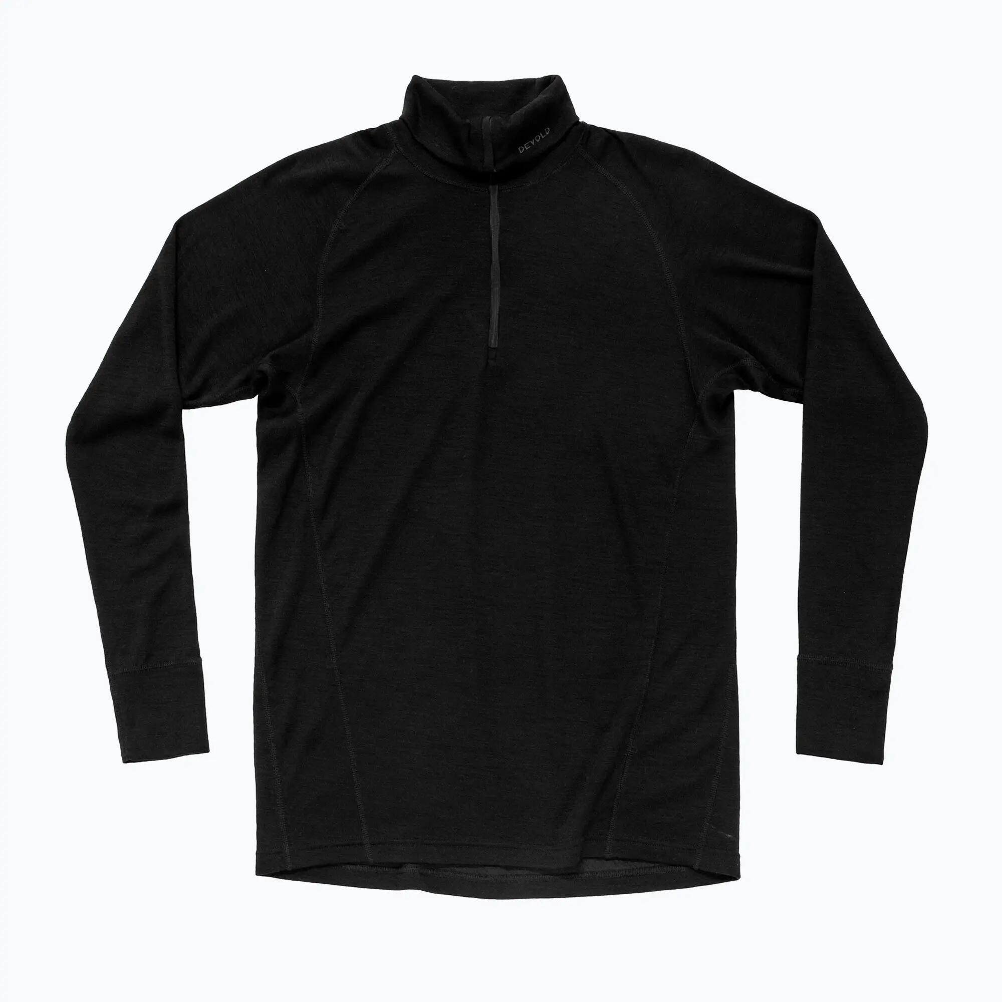 Devold Duo Active Merino 205 Z.Neck Under Jersey Black Men 5/7
