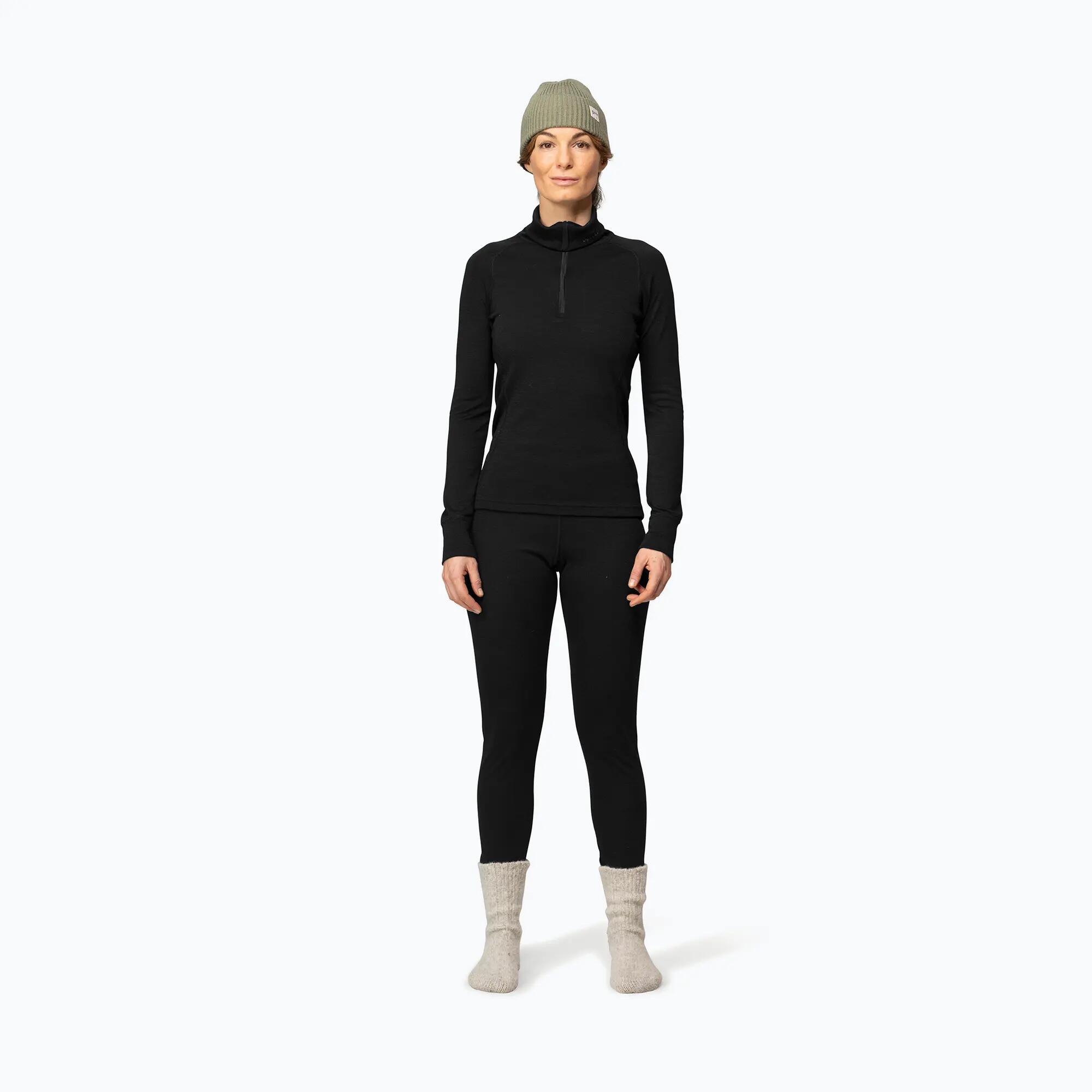 Devold Duo Active Merino Tee-shirt femme 205 Zip noir ergonomique 2/7