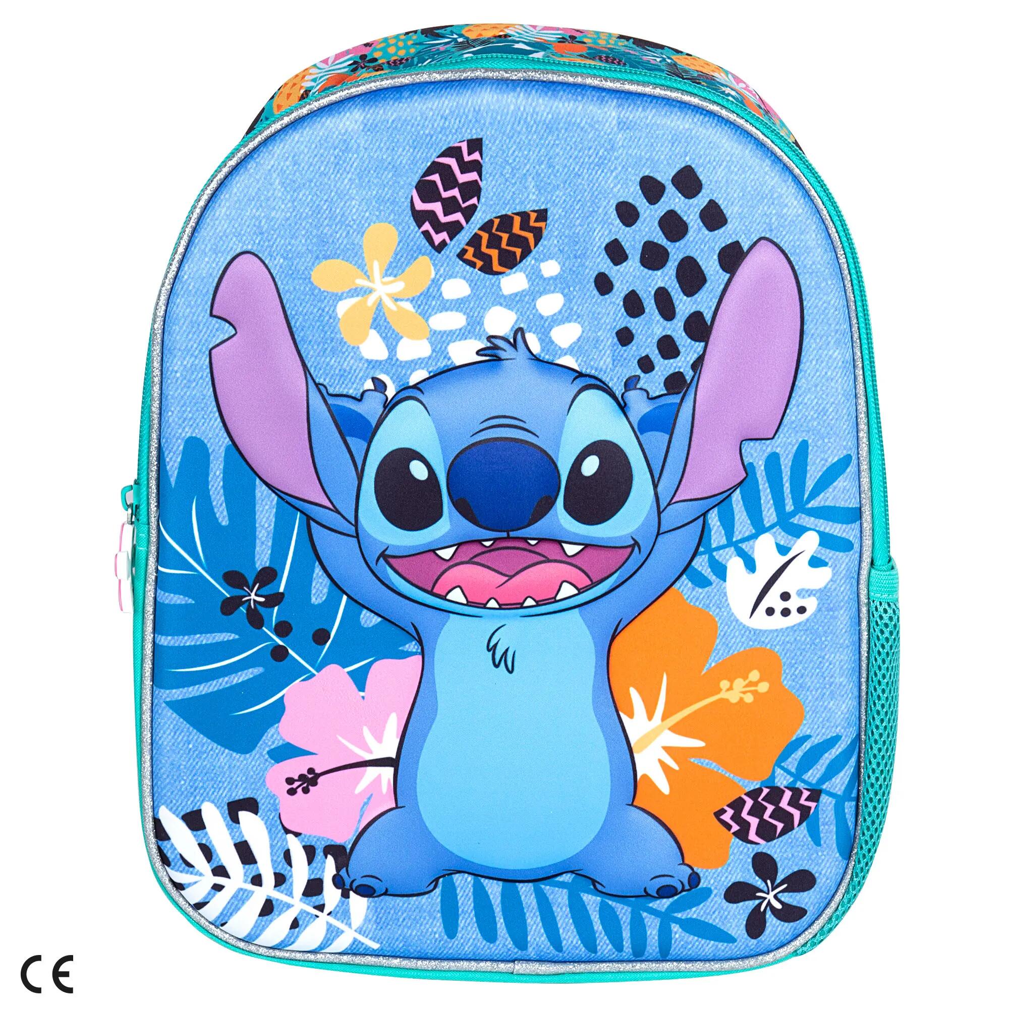 Stitch Mochila pré-escolar 3D 25x10x32 cm +3 anos 7/7