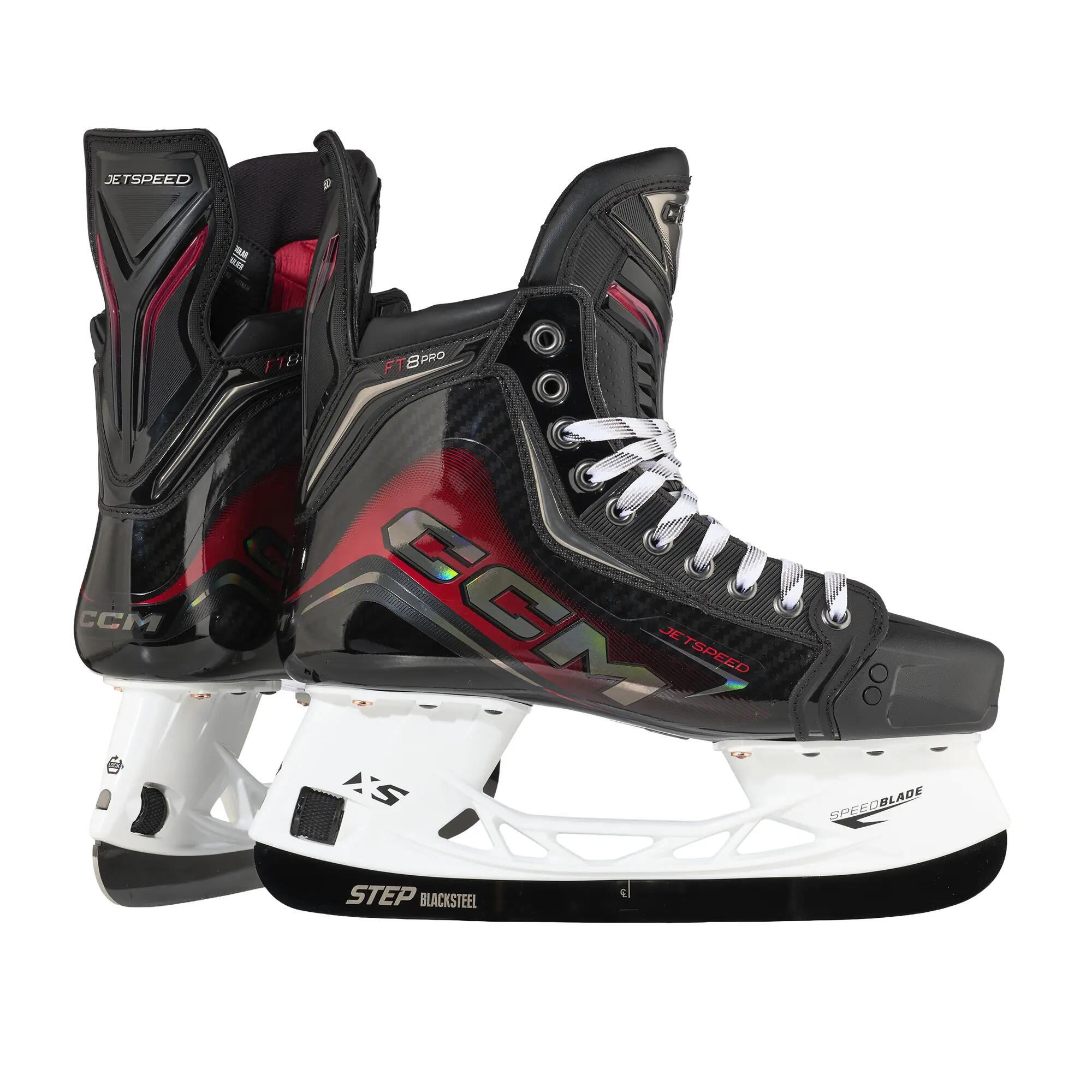 CCM JetSpeed FT8 Pro Senior patins de hóquei pretos – REGULAR 6/7