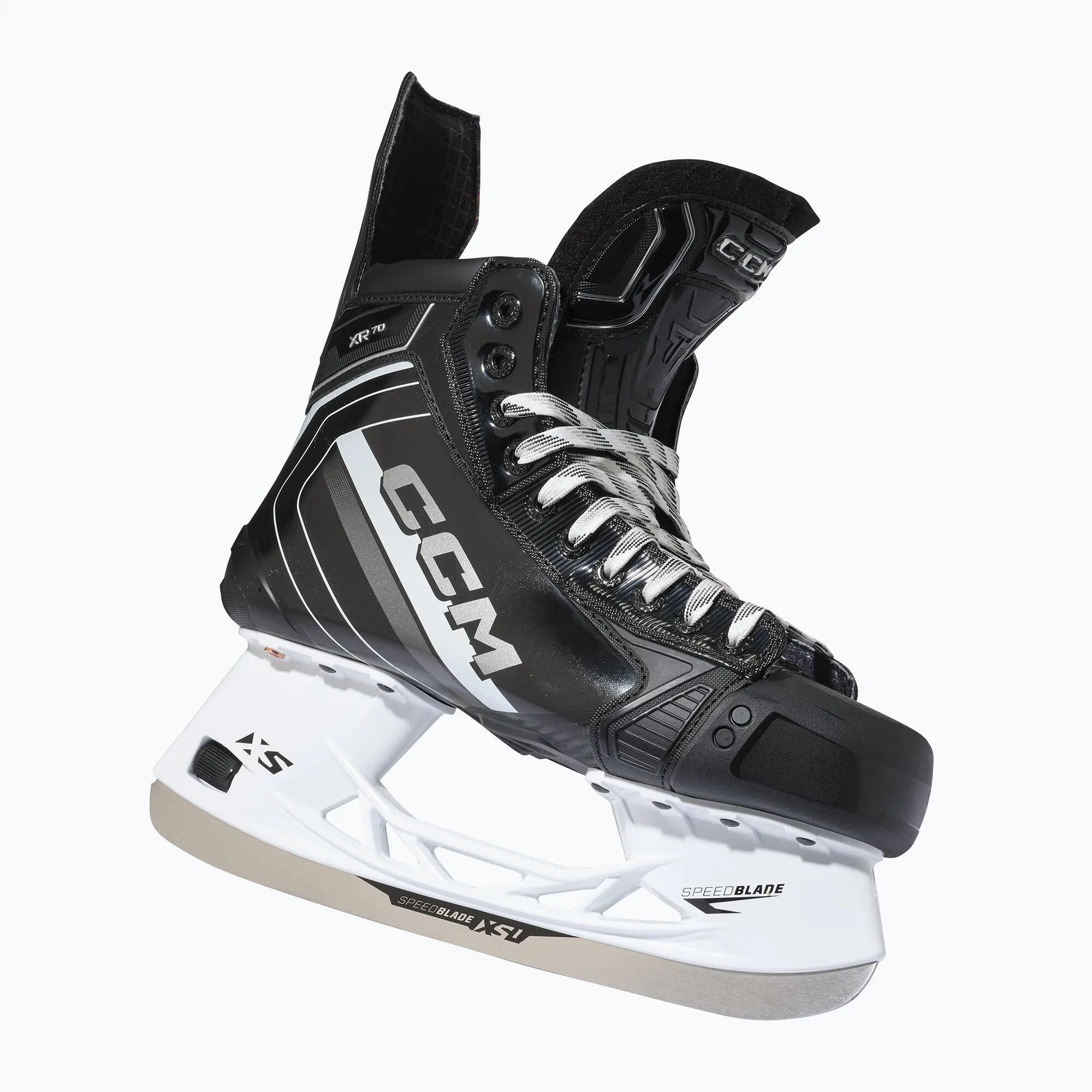 CCM Tacks XR70 Senior pattini da hockey su ghiaccio neri per adulti – REGULAR 4/6