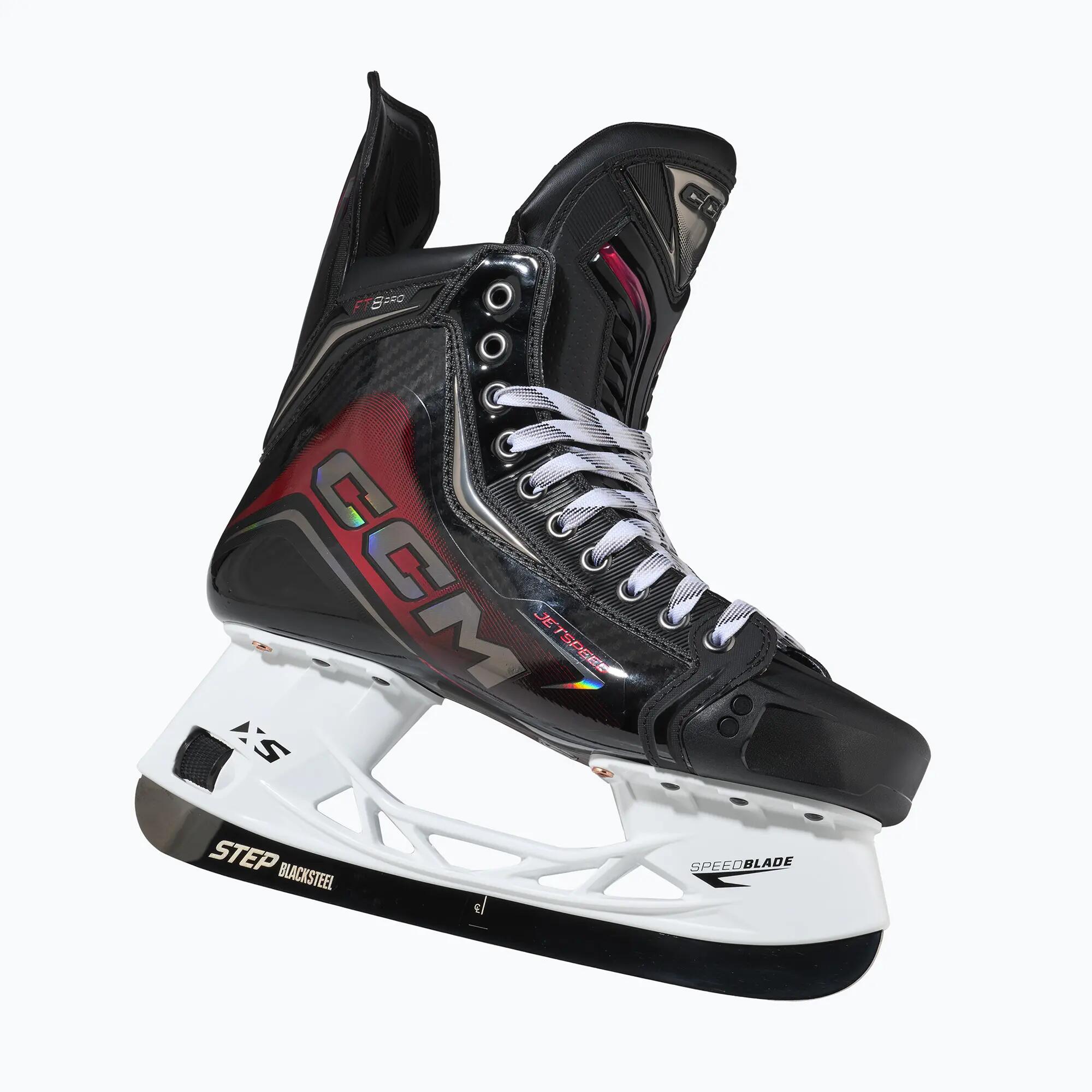 CCM JetSpeed FT8 Pro Senior patins de hóquei pretos – REGULAR 4/7