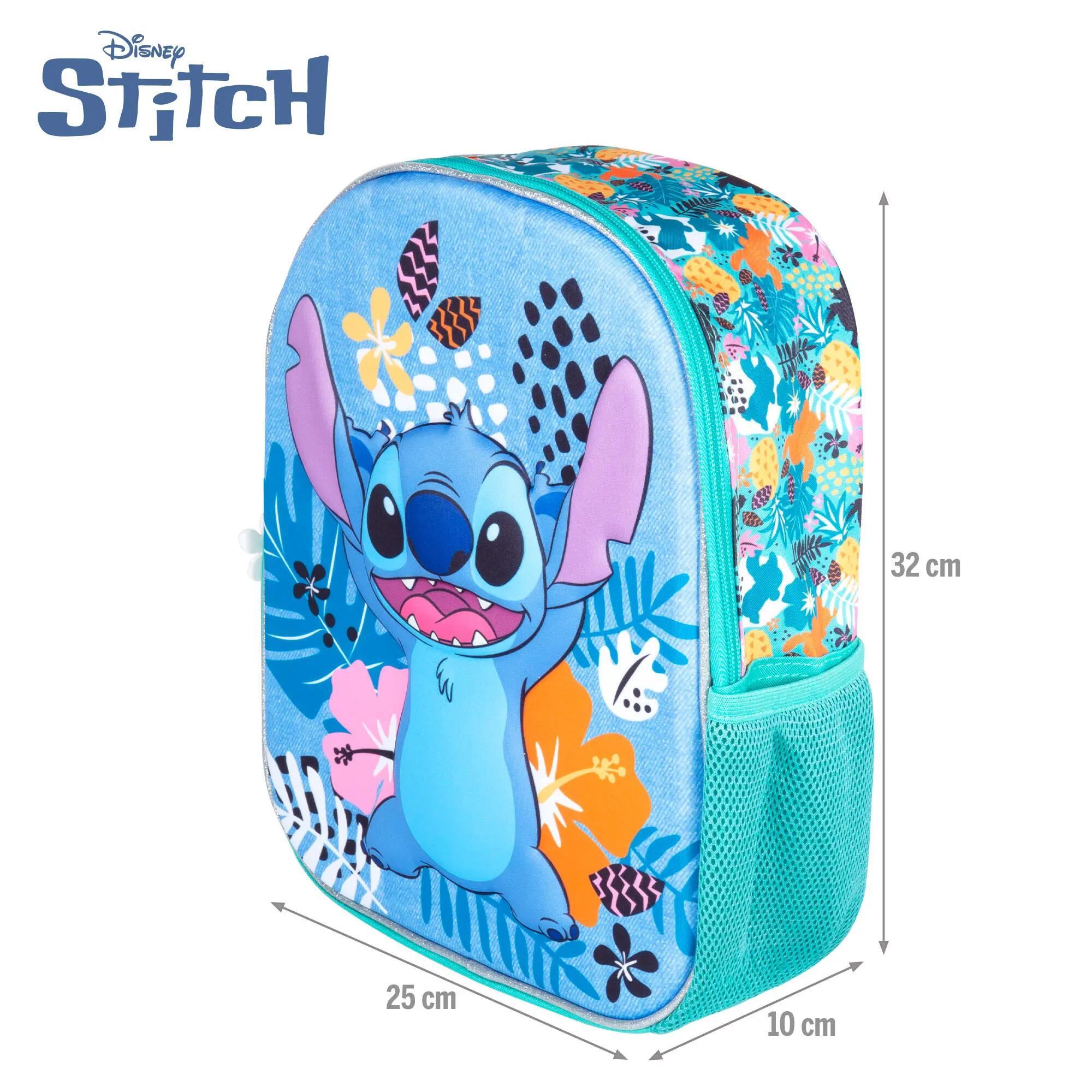 Stitch Mochila pré-escolar 3D 25x10x32 cm +3 anos 4/7